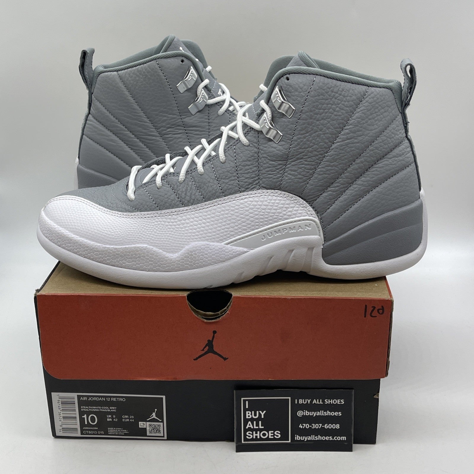 Size 10 - Air Jordan 12 Stealth 2022 (CT8013-015)