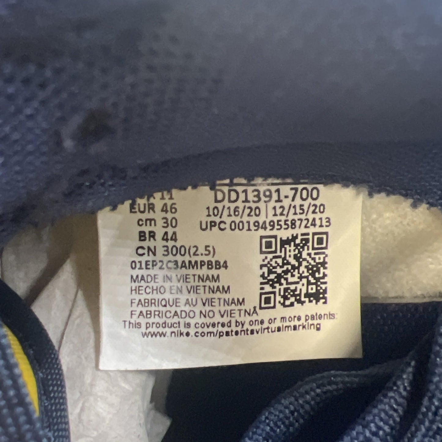 Size 12 - Nike Dunk Low Michigan 2021 (DD1391-700)