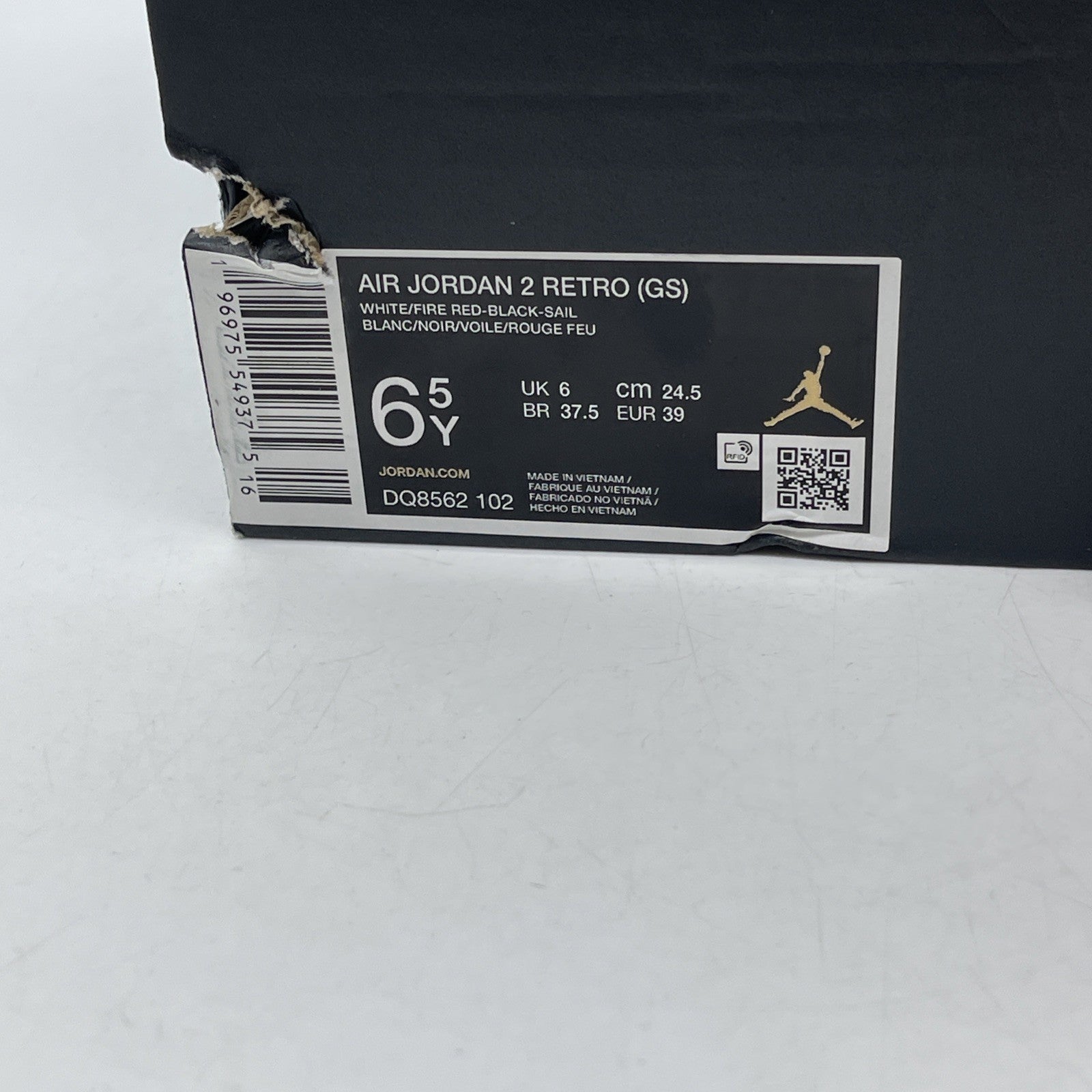 Size 6.5Y (GS) - Air Jordan 2 Retro Mid White Cement