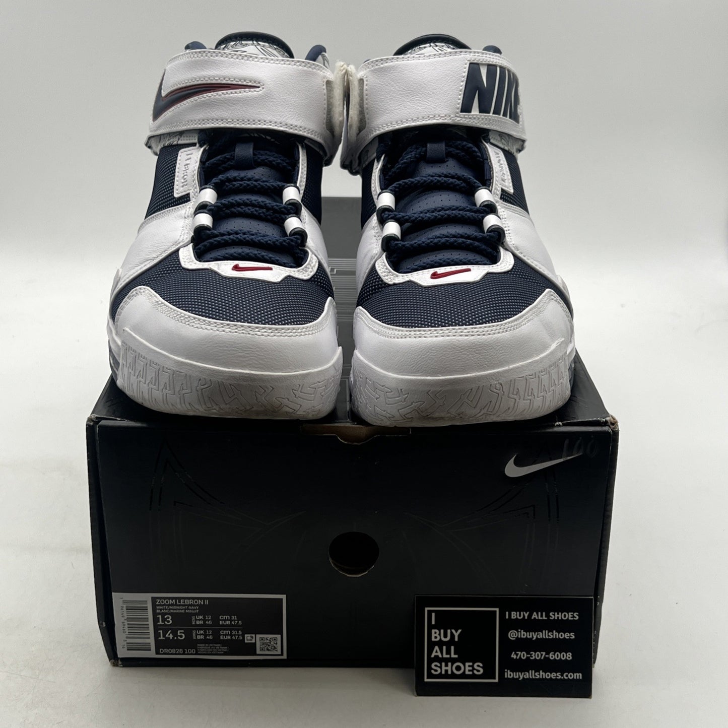 Size 13 - Nike Zoom LeBron 2 Retro 2022 USA (DR0826-100)