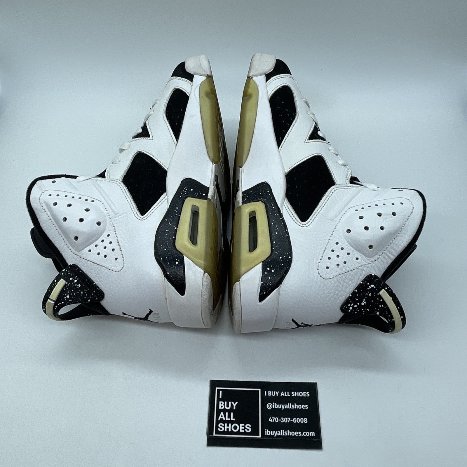 Size 9 - Air Jordan 6 Retro Oreo Black White Suede Leather (384664-101)