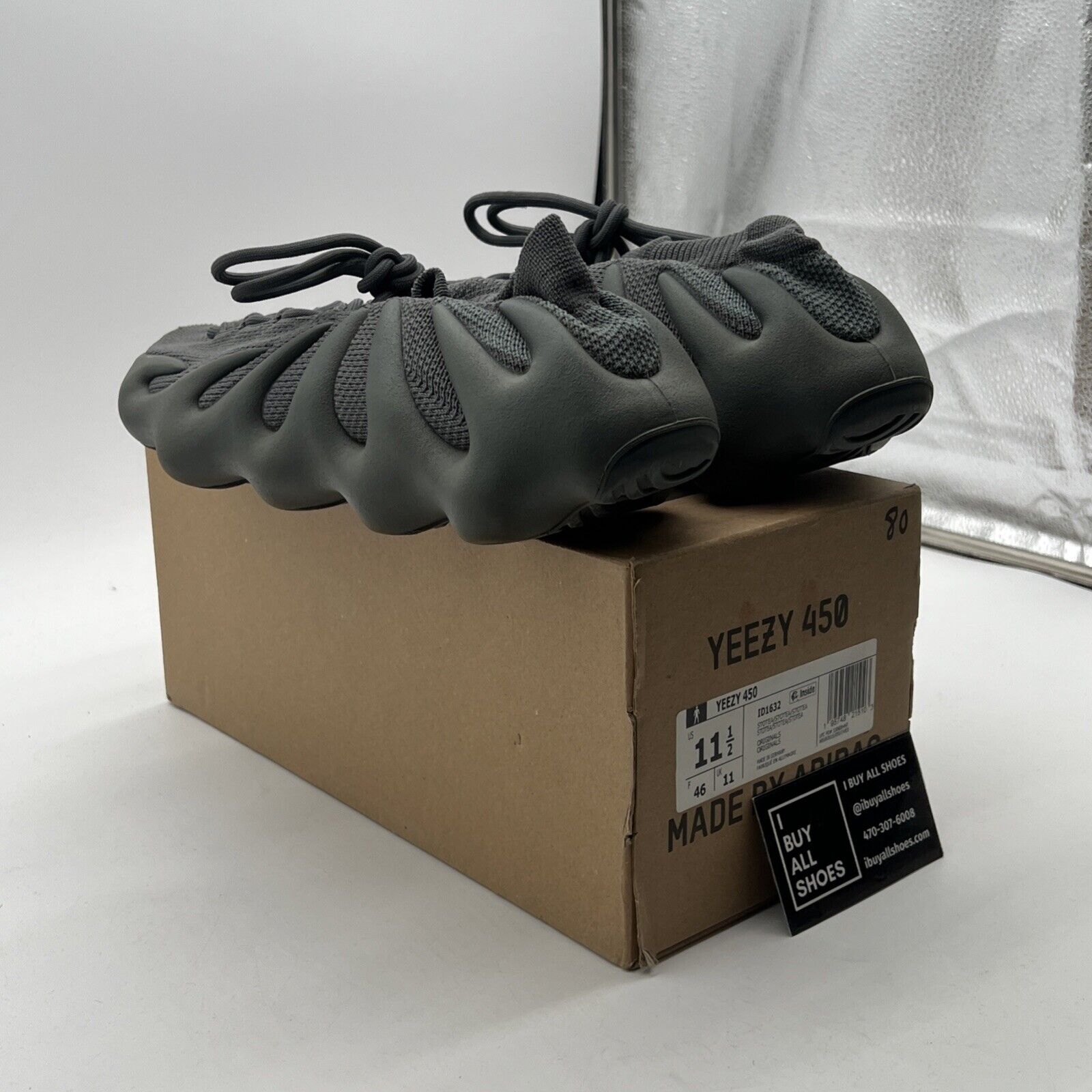 Size 11.5 - Adidas Yeezy 460 Stone Teal Grey (ID1632)