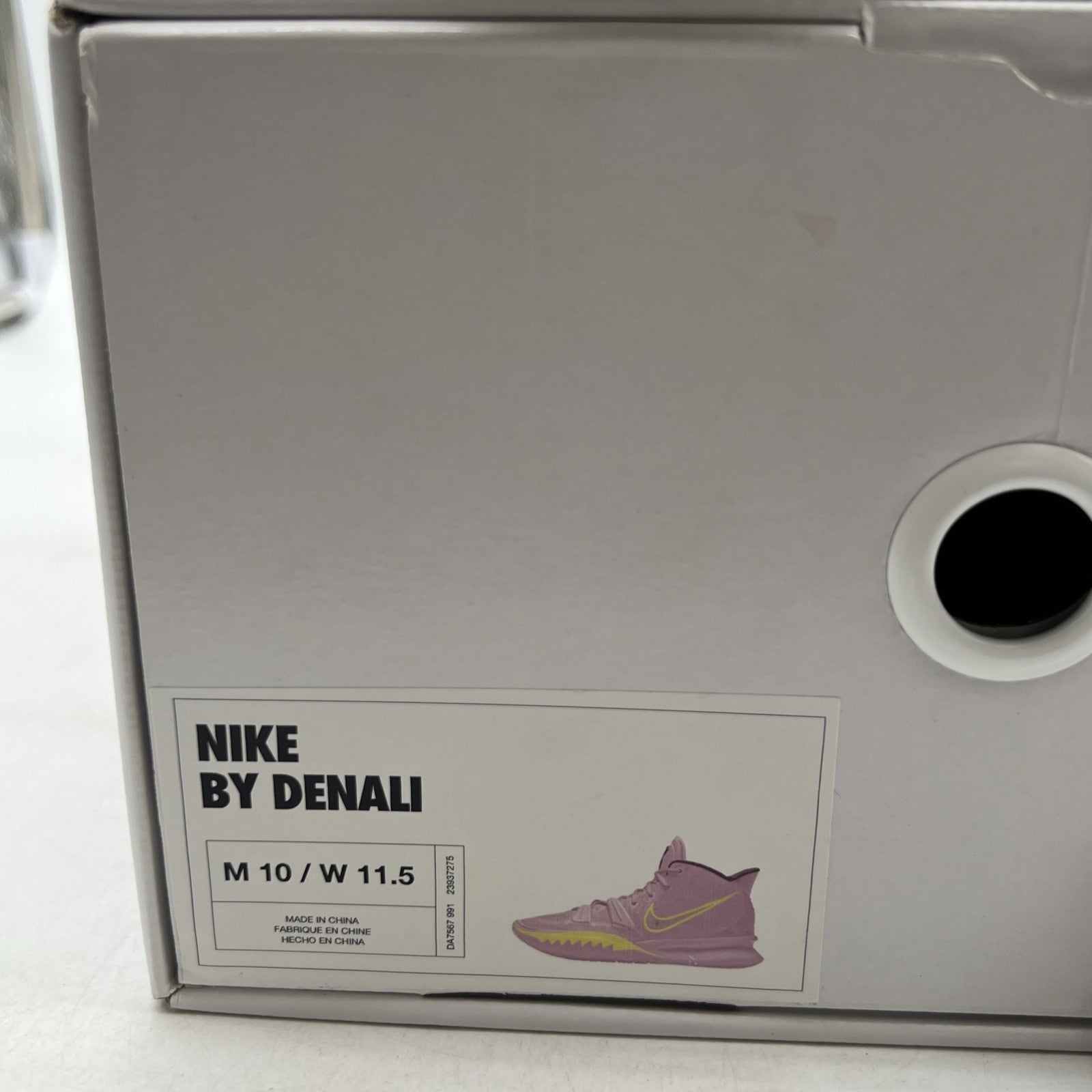 Size 10 - Nike By You Kyrie 7 Grey, Highlighter Green (DA7567-991)