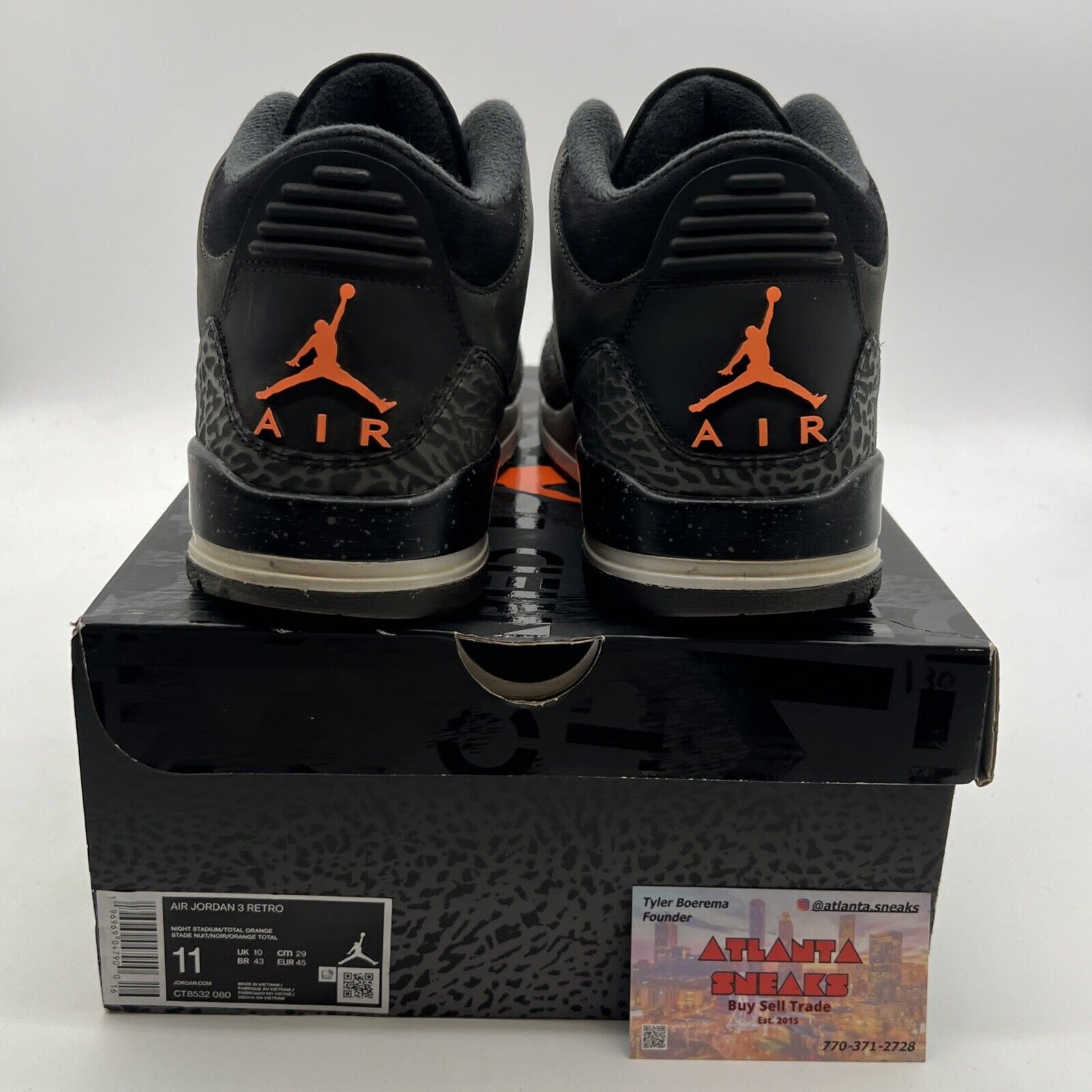 Size 11 - Air Jordan 3 Retro 2023 Mid Fear (CT8532-080)