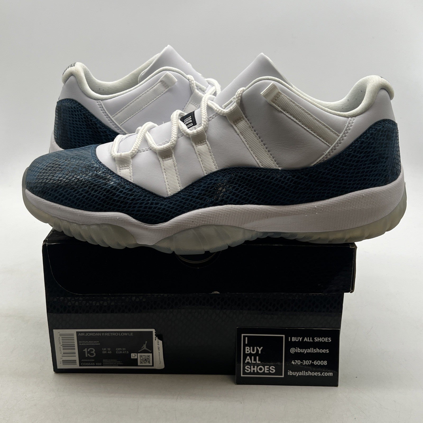 Size 13 - Air Jordan 11 Retro Low Snakeskin 2019 (CD6846-102)