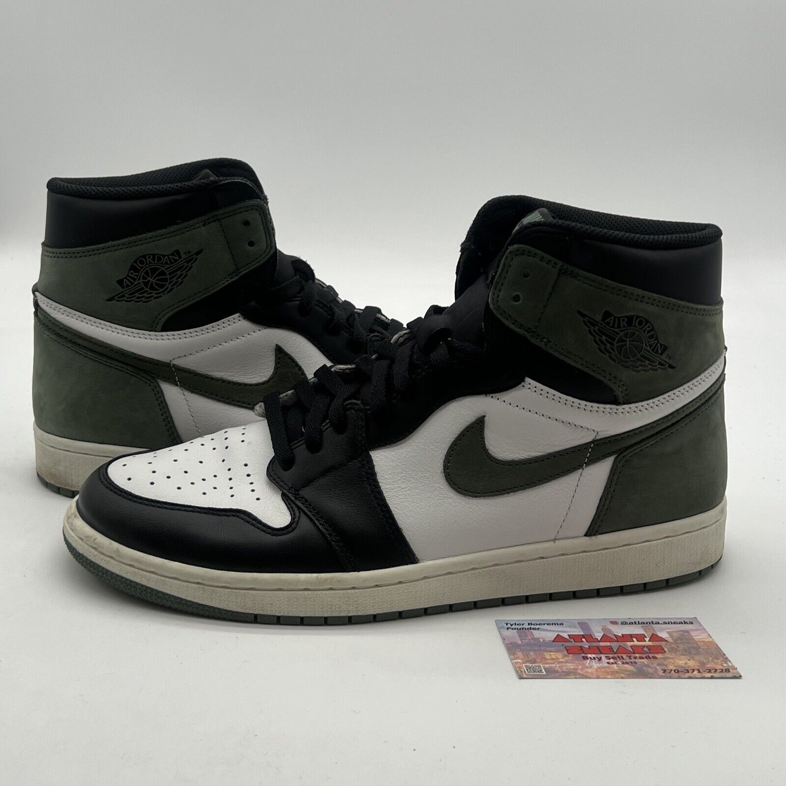 Size 12 - Air Jordan 1 Retro OG High Best Hand in the Game - Clay Green