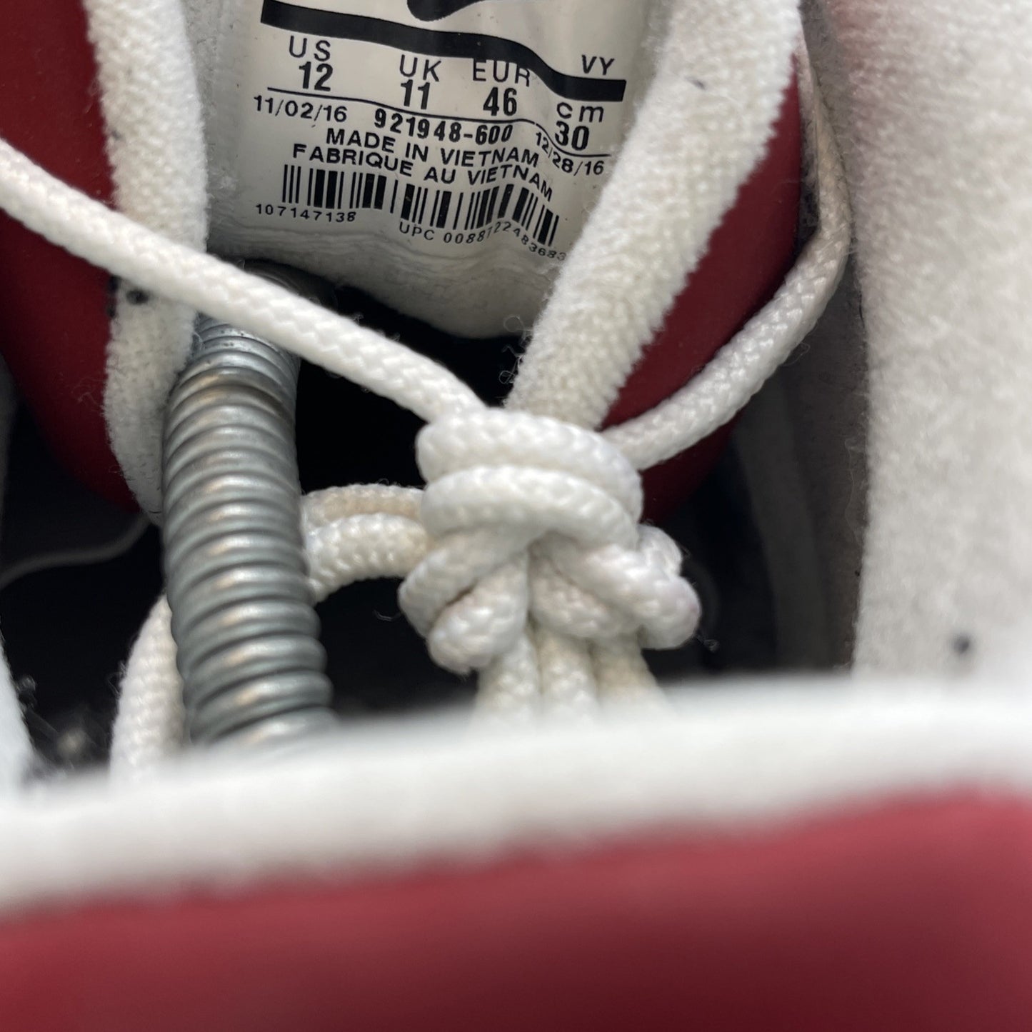 Size 12 - Nike Air More Uptempo Bulls Red Black Suede Leather (921948-600)