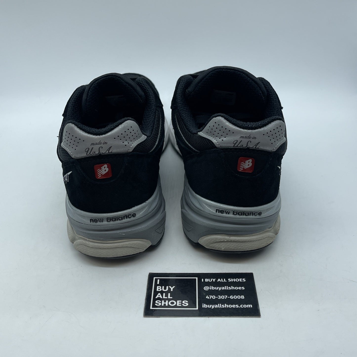Size 12 - New Balance 990v3 Black And Silver Suede Leather (M990BS3)