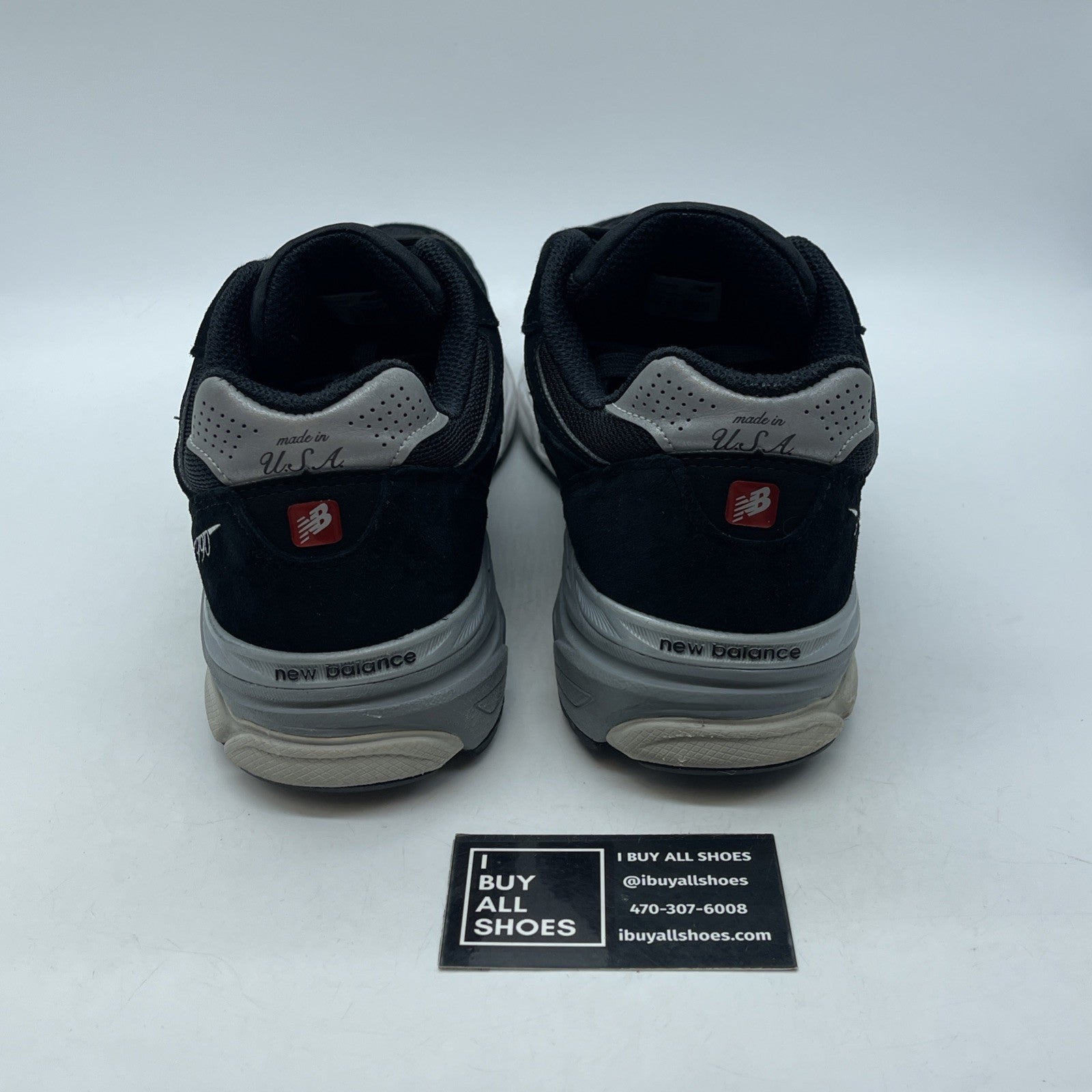 Size 12 - New Balance 990v3 Black And Silver Suede Leather (M990BS3)