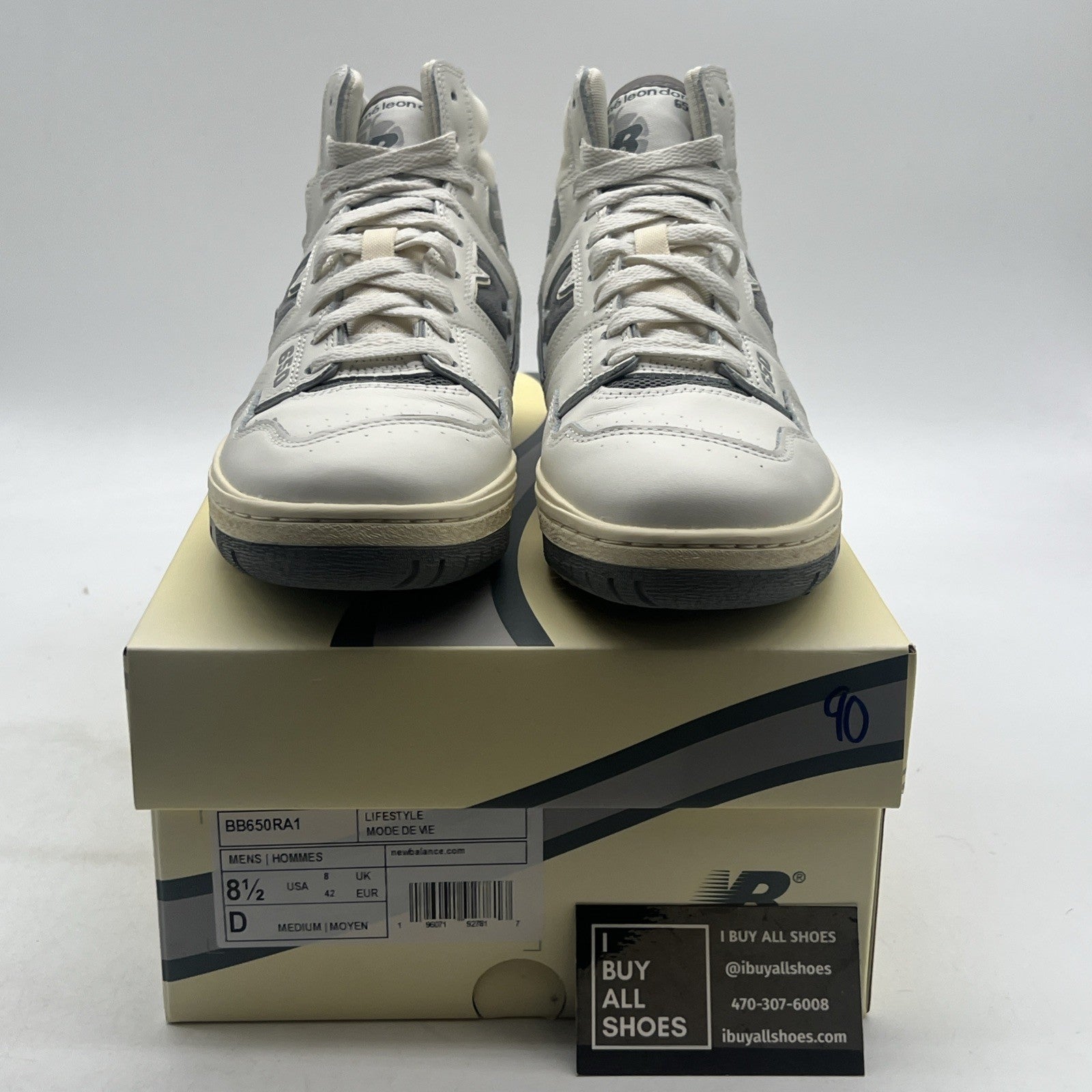 Size 8.5 - New Balance Aimé Leon Dore x 650R Silver (BB650RA1)