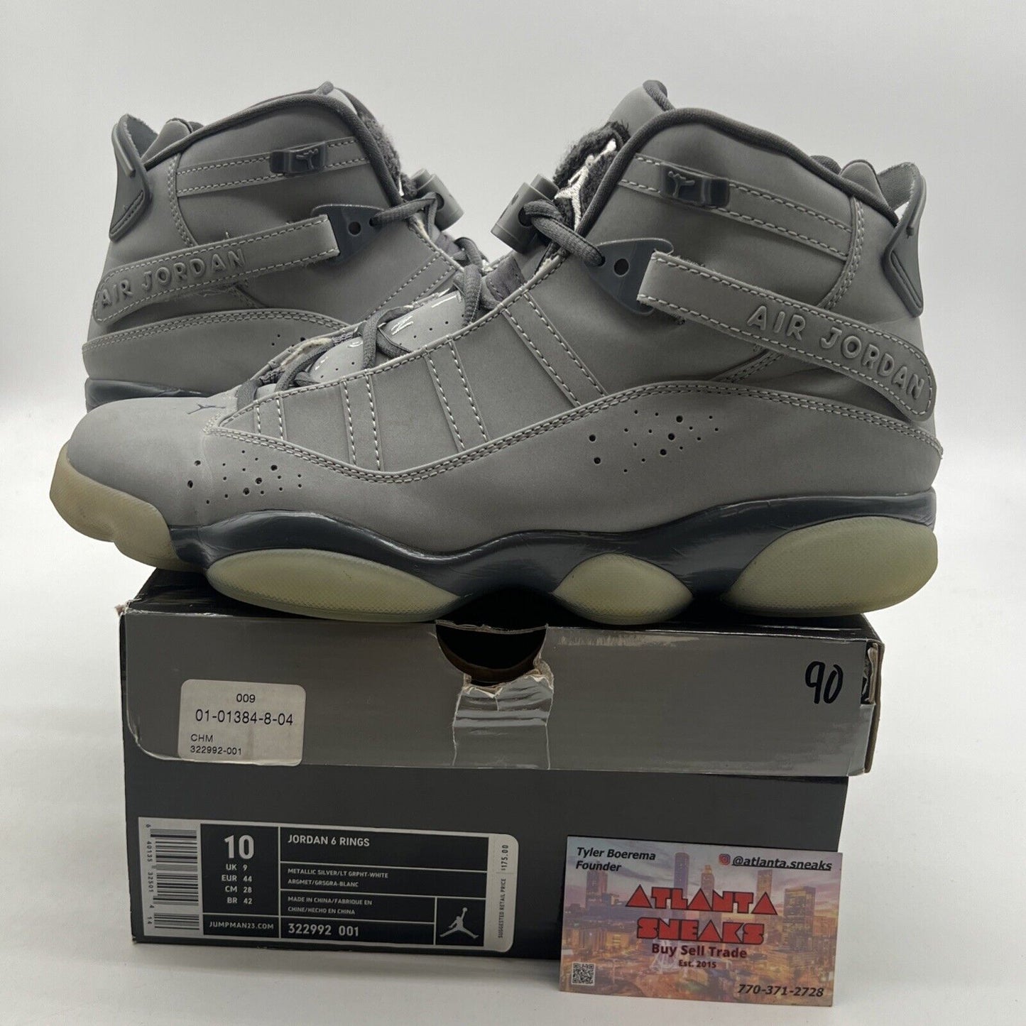 Size 10 - Air Jordan 6 Rings 3M - (322992-001)