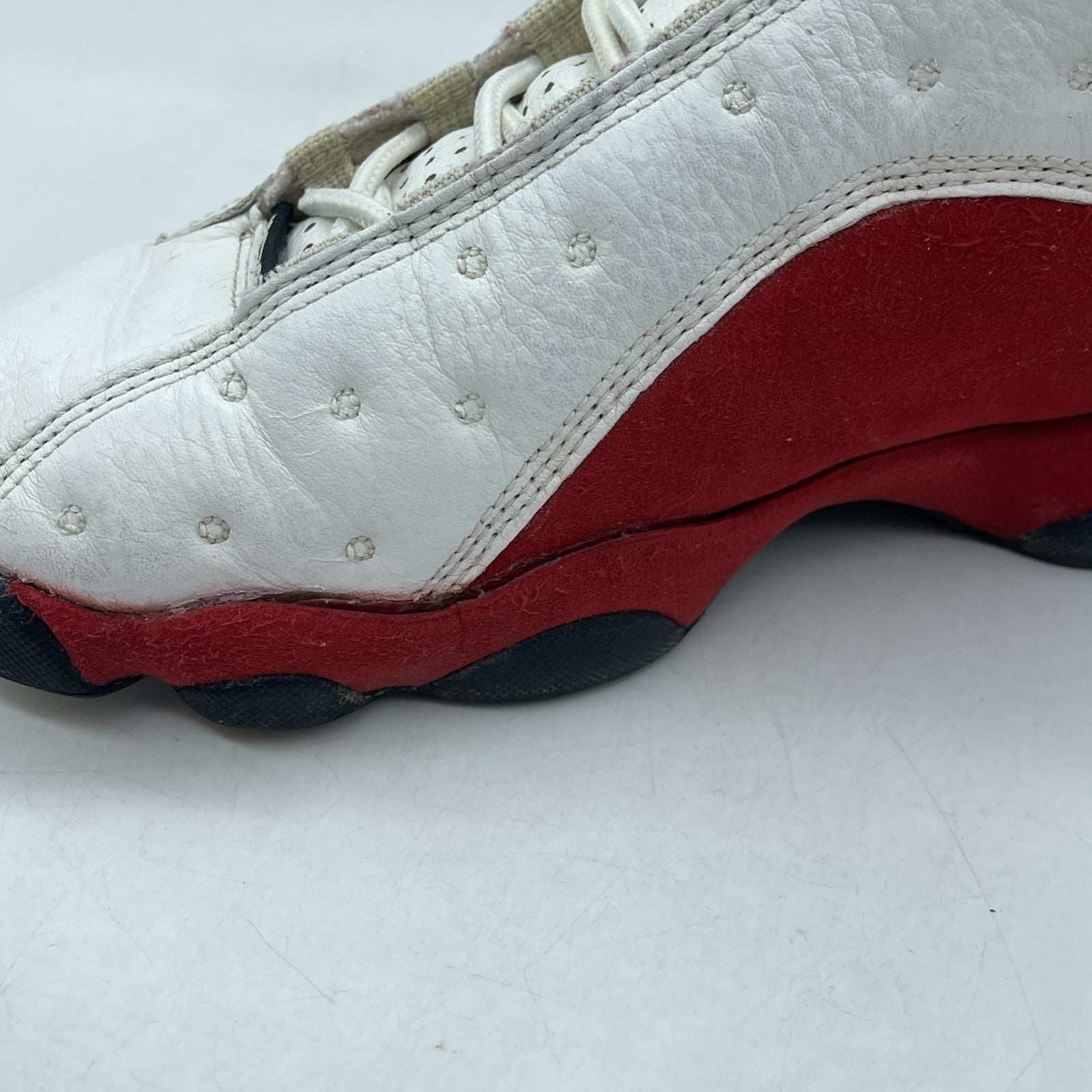 Size 11.5 - Air Jordan 13 OG 1998 Cherry Red Leather Suede Leather (136002-101)
