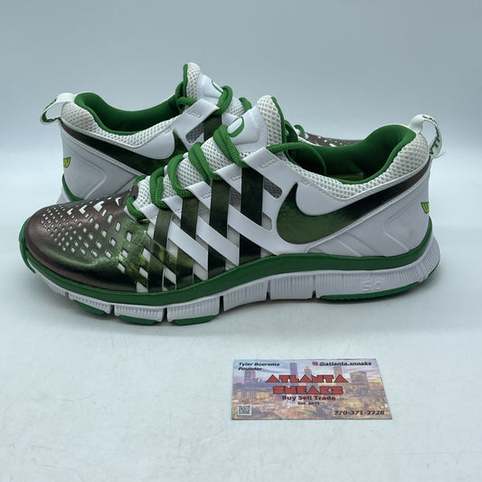 Size 11 - Nike Free Trainer 5.0 Oregon Win The Day Green White (621936-301)