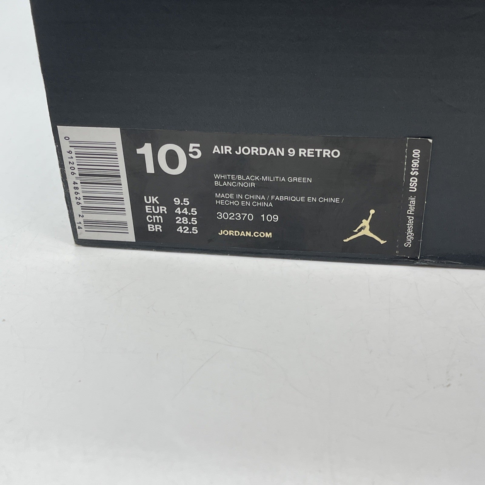 Size 10.5 - Air Jordan 9 Retro Statue (302370-109)