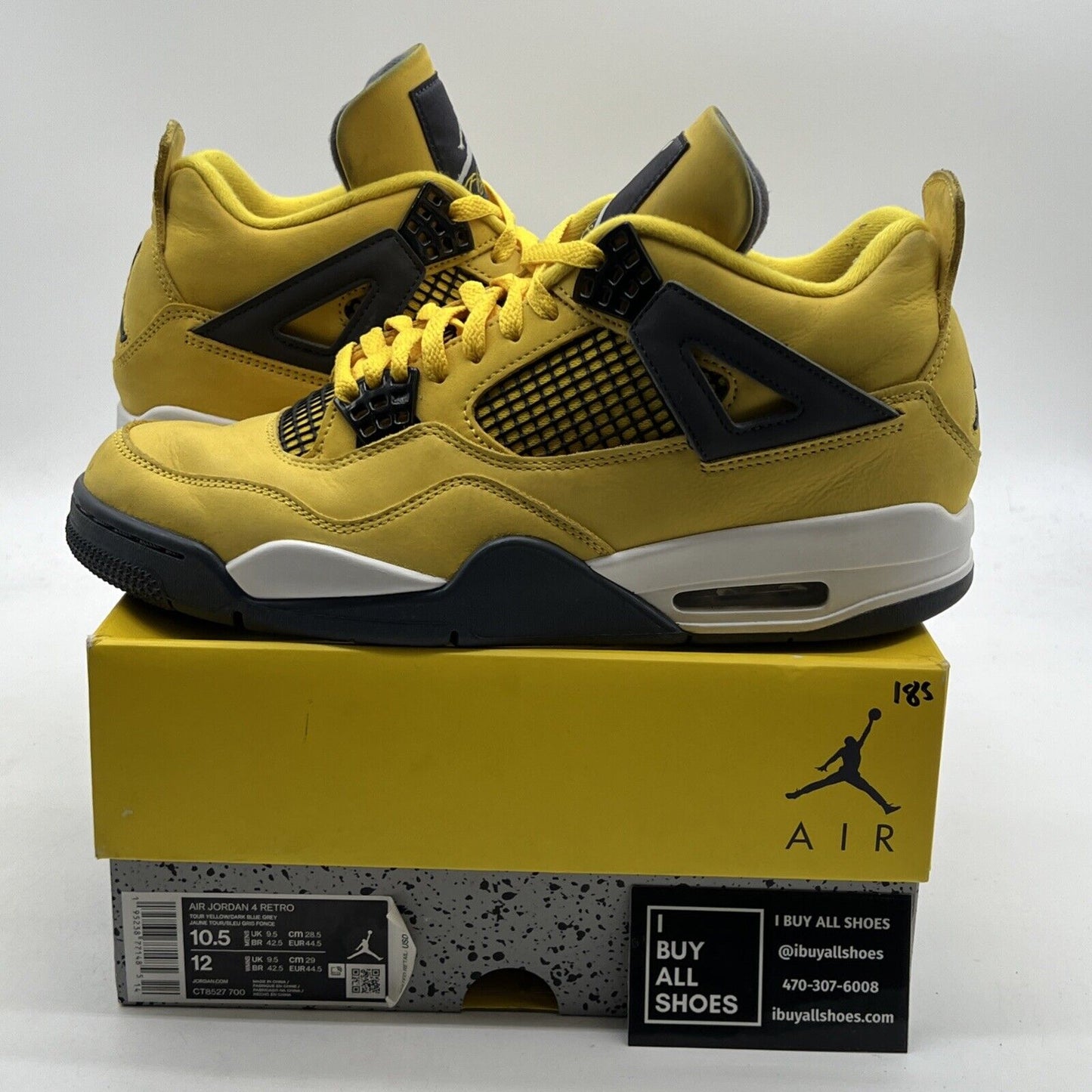 Size 10.5 - Air Jordan 4 Retro Mid Lightning (CT8527-700)