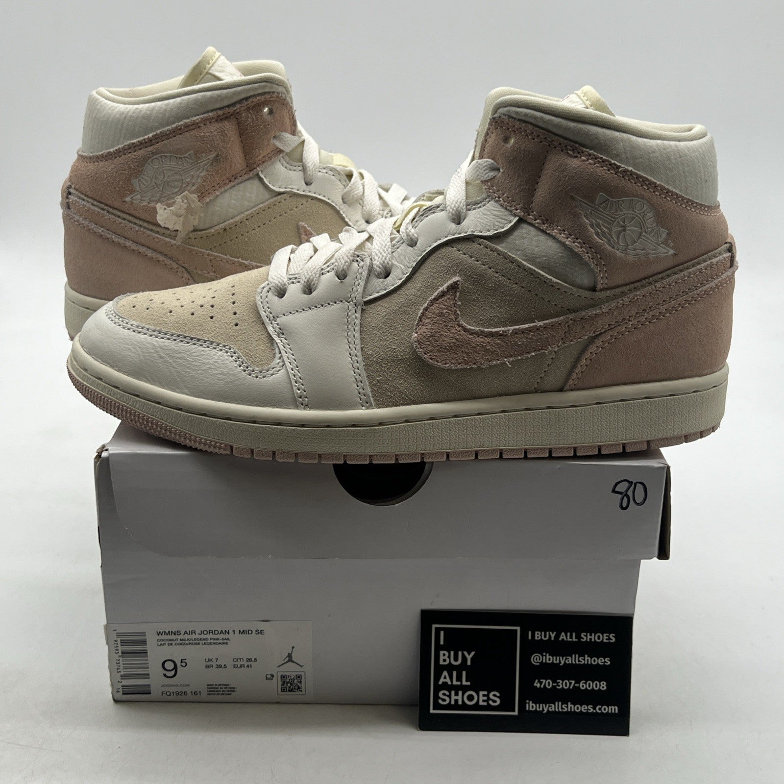 Size 9.5 - Air Jordan 1 SE Mid Seersucker W (FQ1926-161)
