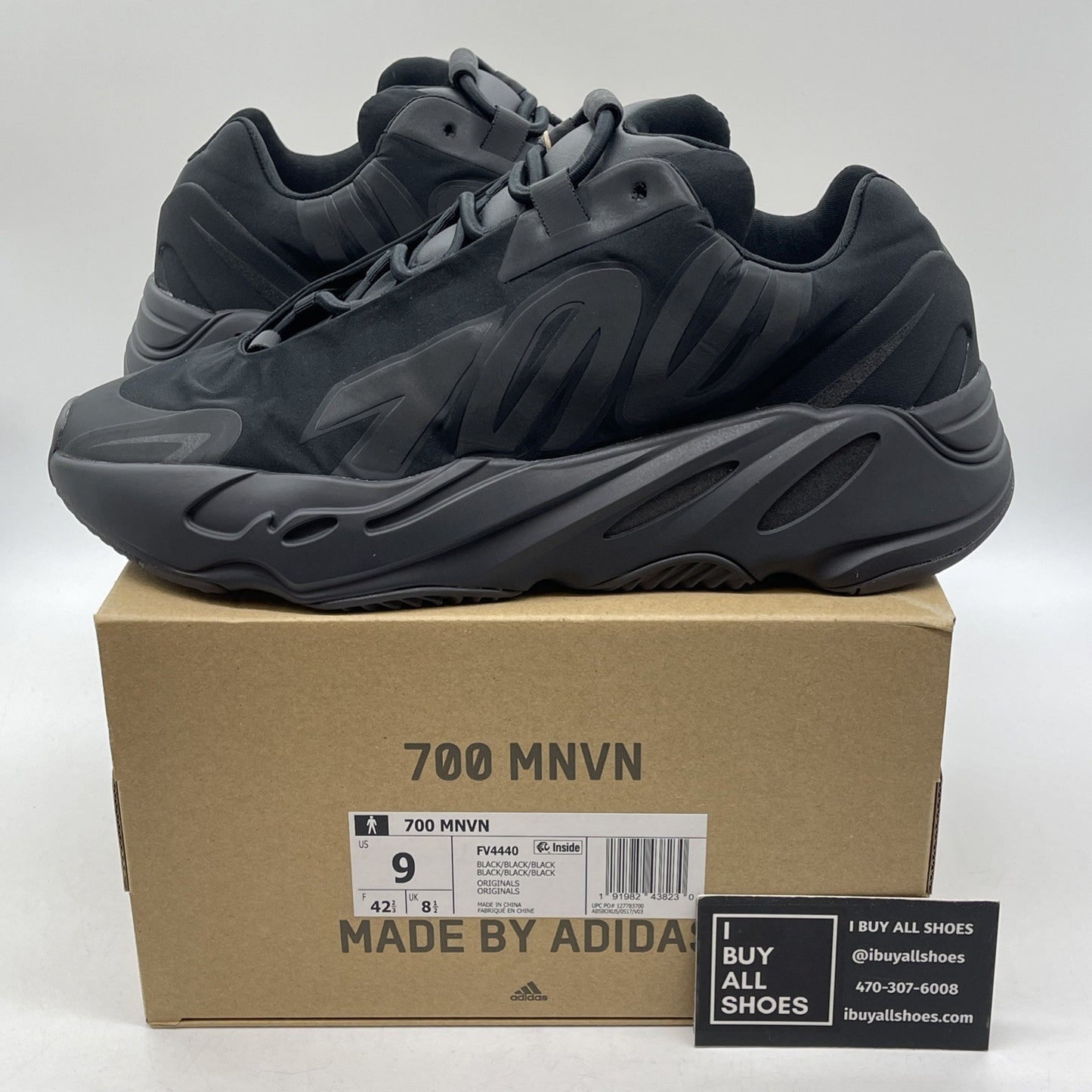 Size 9 - adidas Yeezy Boost 700 MNVN Triple Black