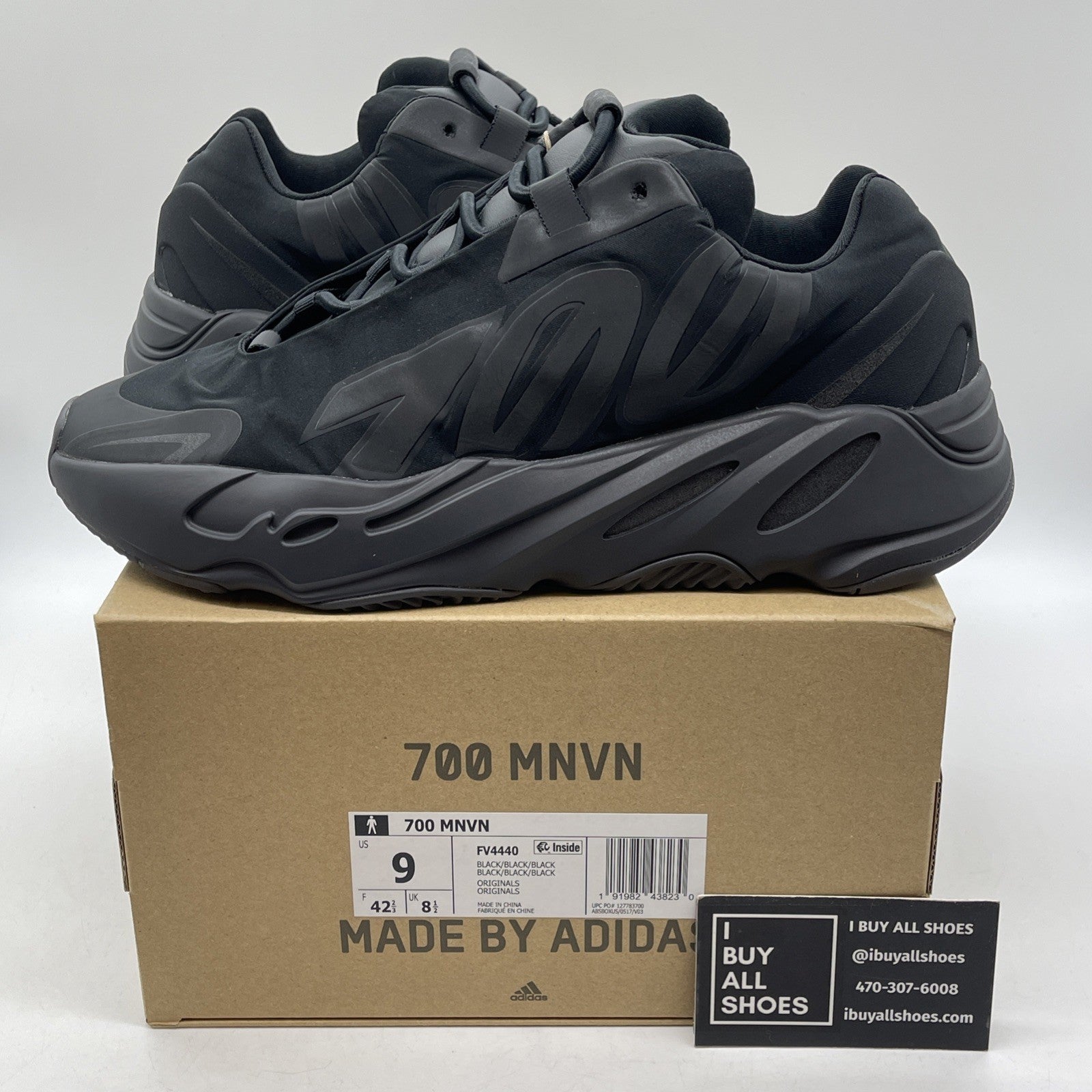 Size 9 - adidas Yeezy Boost 700 MNVN Triple Black