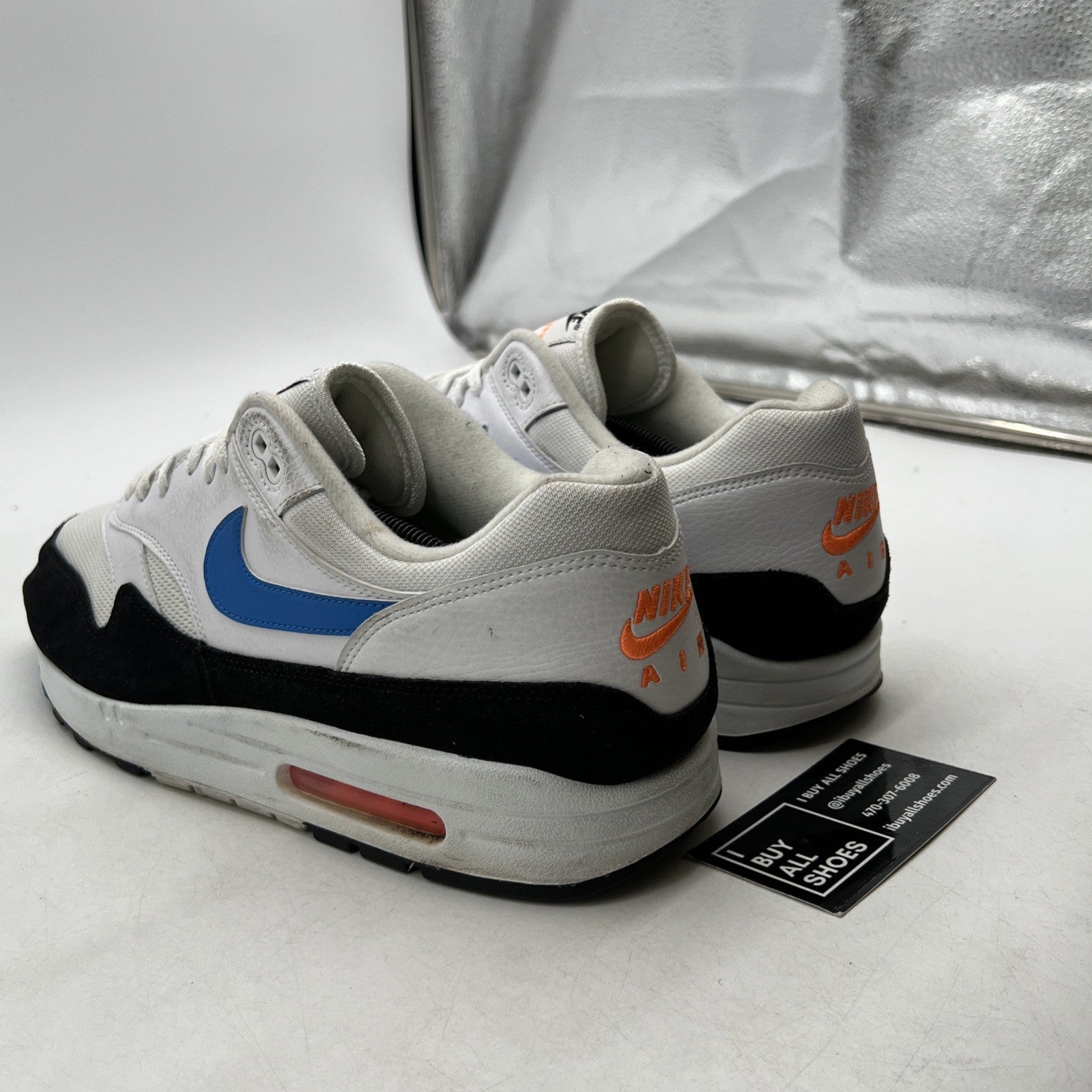 Size 13 - Nike Air Max 1 Photo Blue Total Orange (AH8145-112)