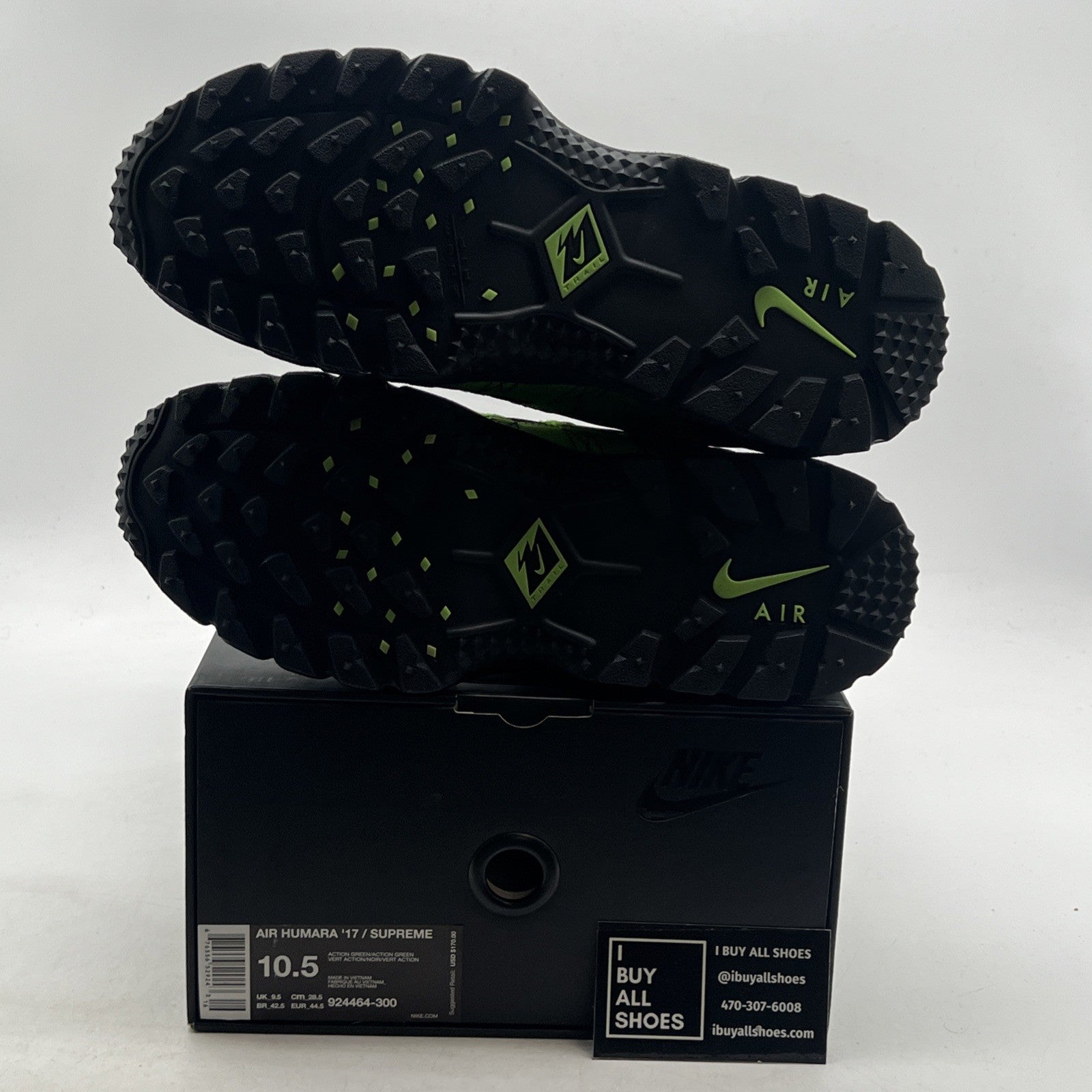 Size 10.5 - Nike Supreme x Air Humara 17 Green (924464-300)