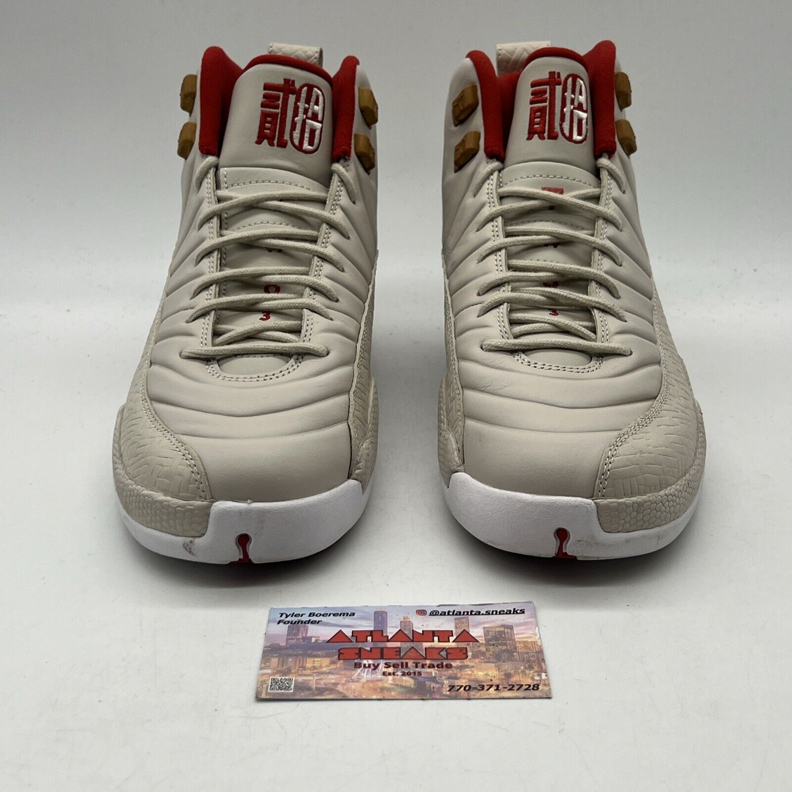 Air Jordan 12 Retro 'Chinese New Year' 881428-142 Size 8.5 Leather Used