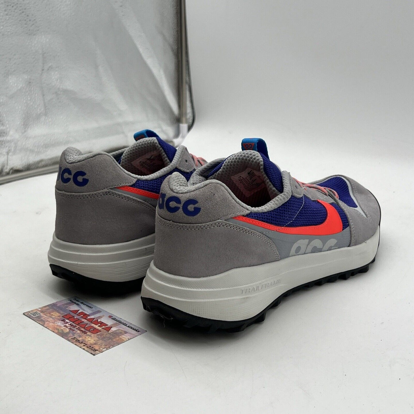 Size 11.5 - Nike ACG Lowcate Wolf Grey Bright Crimson (DM8090-001)