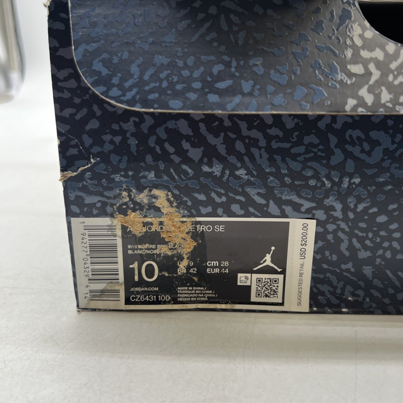 Size 10 - Air Jordan 3 Retro Denim SE Fire Red 2020 (CZ6431-100)