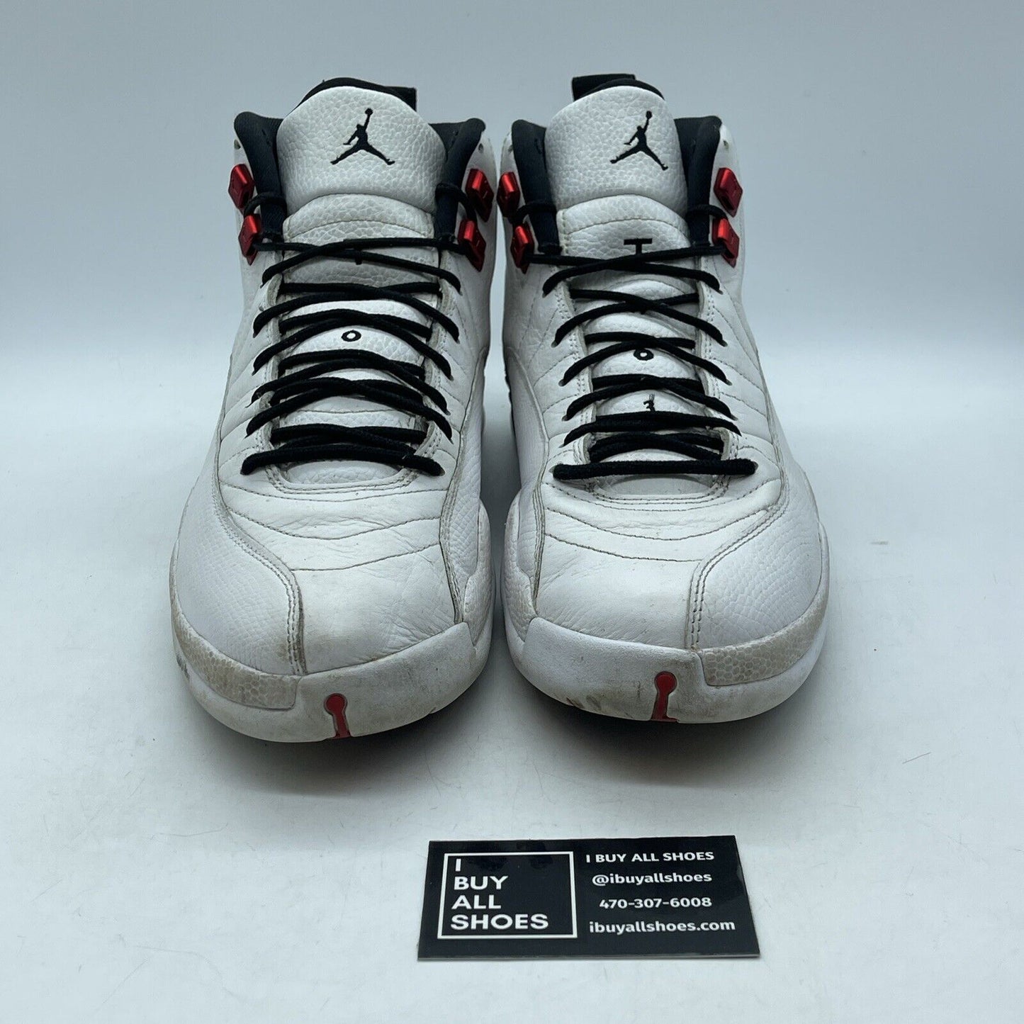 Size 12 - Air Jordan 12 Retro Twist White Black Red Suede Leather (CT8013-106)