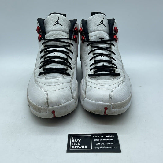 Size 12 - Air Jordan 12 Retro Twist White Black Red Suede Leather (CT8013-106)