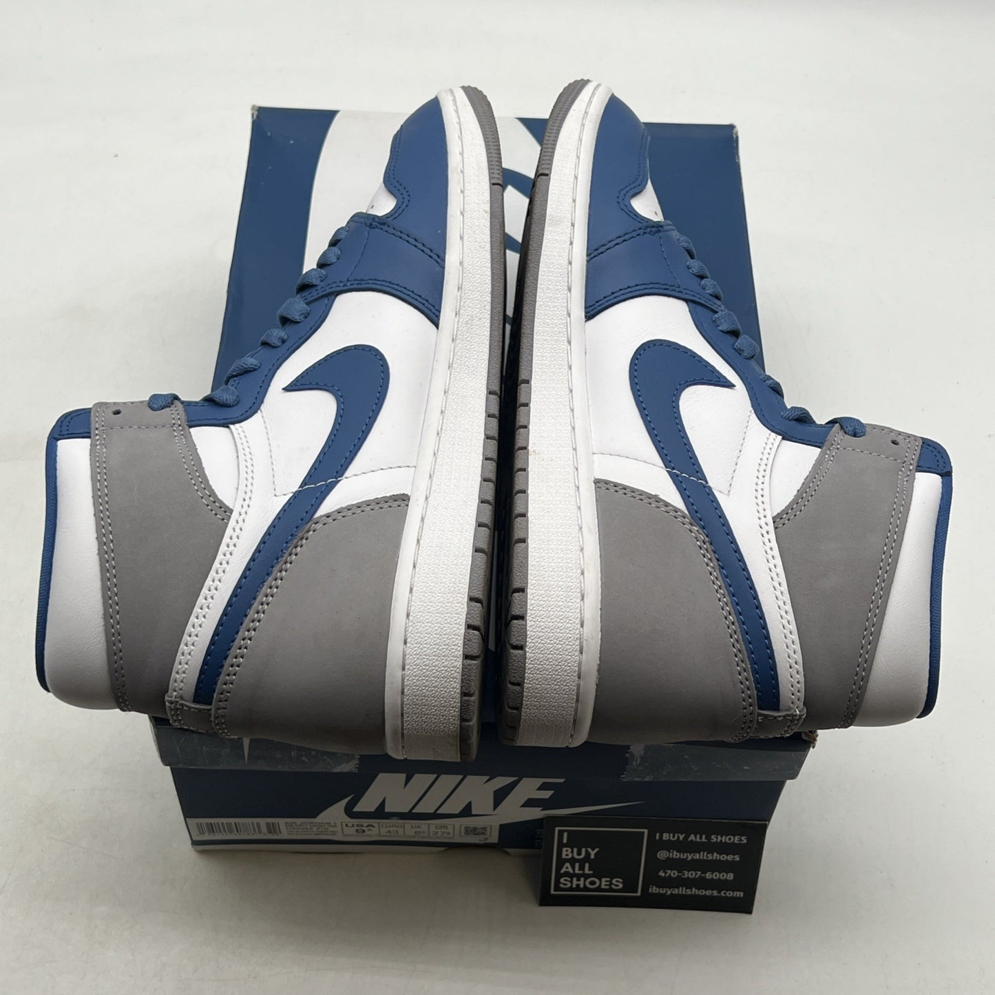 Size 9.5 - Air Jordan 1 Retro OG High True Blue (DZ5485-410)