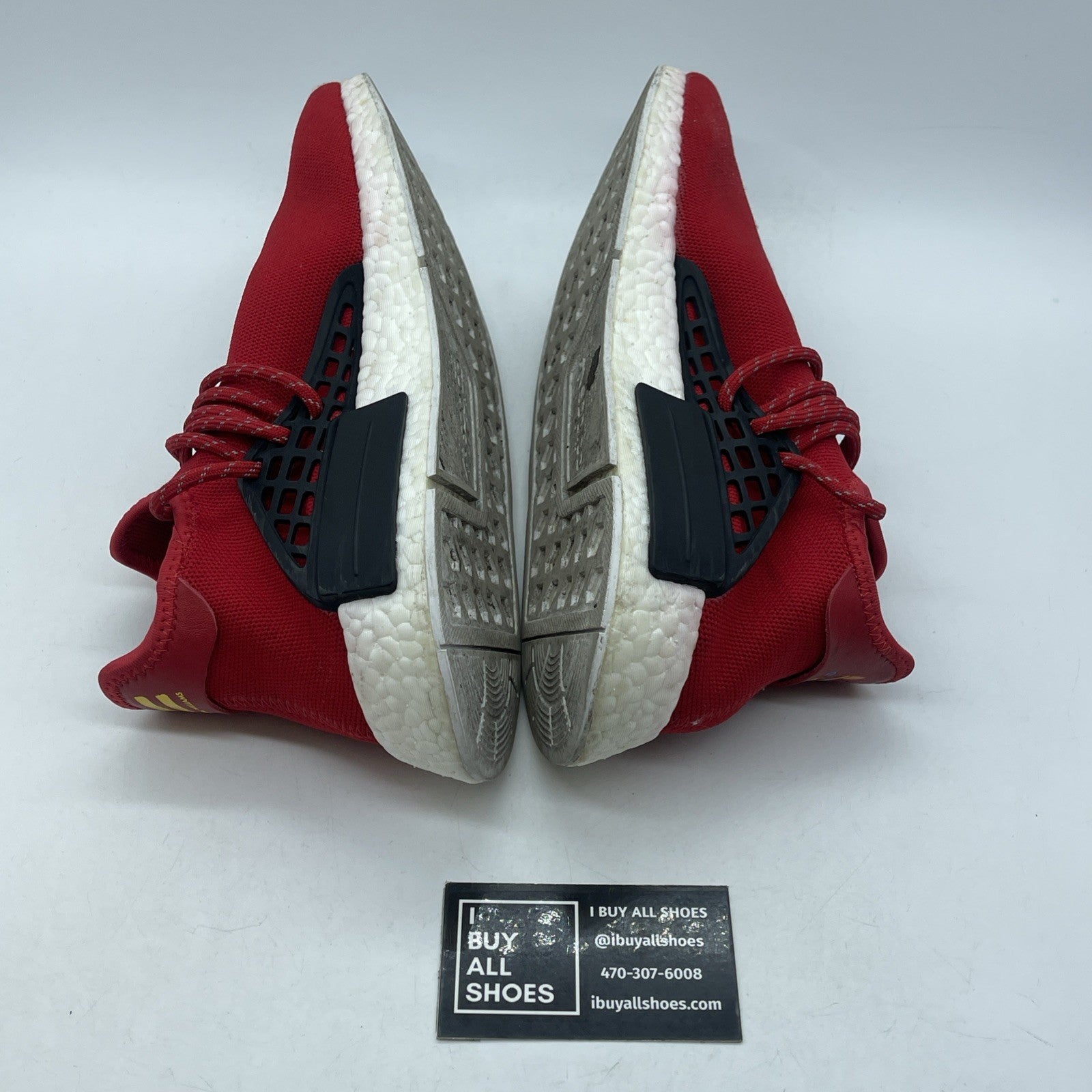 Size 9 - adidas Pharrell x NMD Human Race Red White Suede (BB0616)