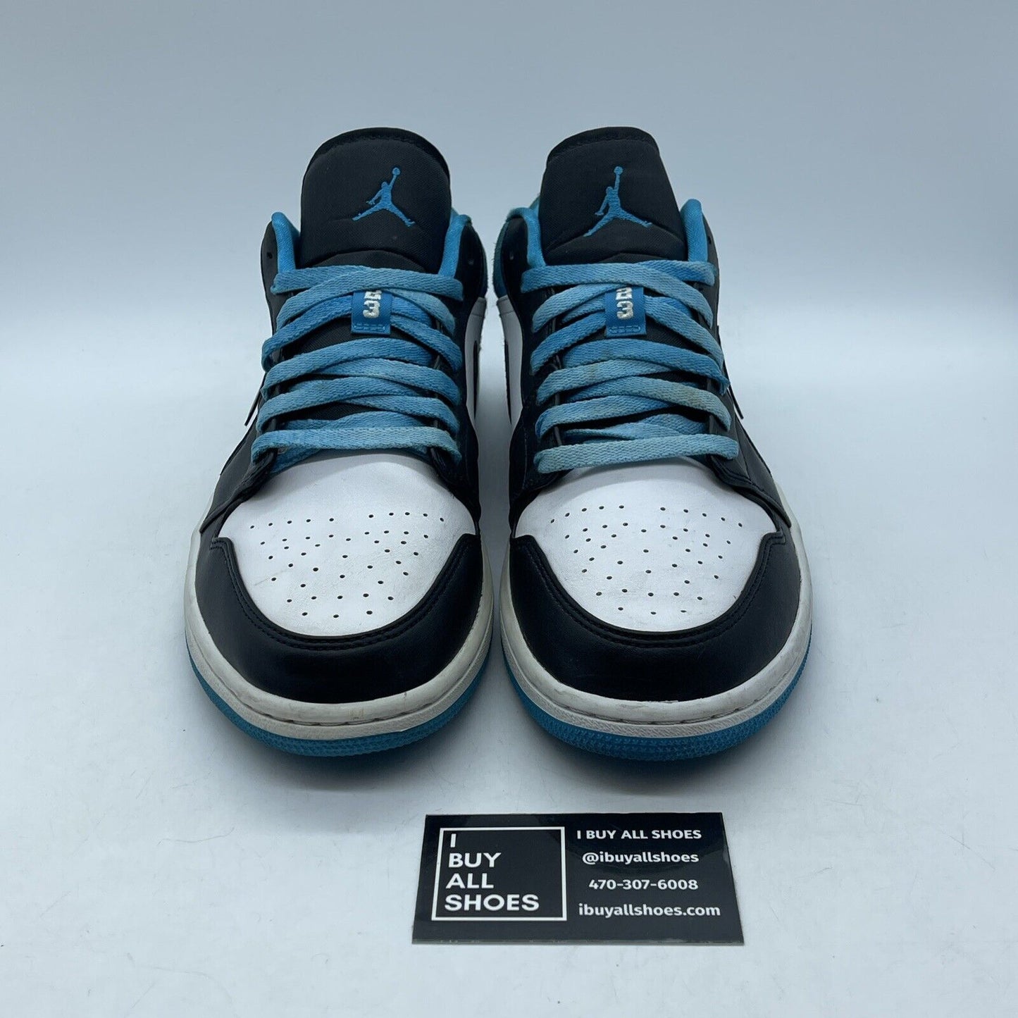 Size 12 - Air Jordan 1 SE Low Laser Blue White Black Suede (CK3022-004)