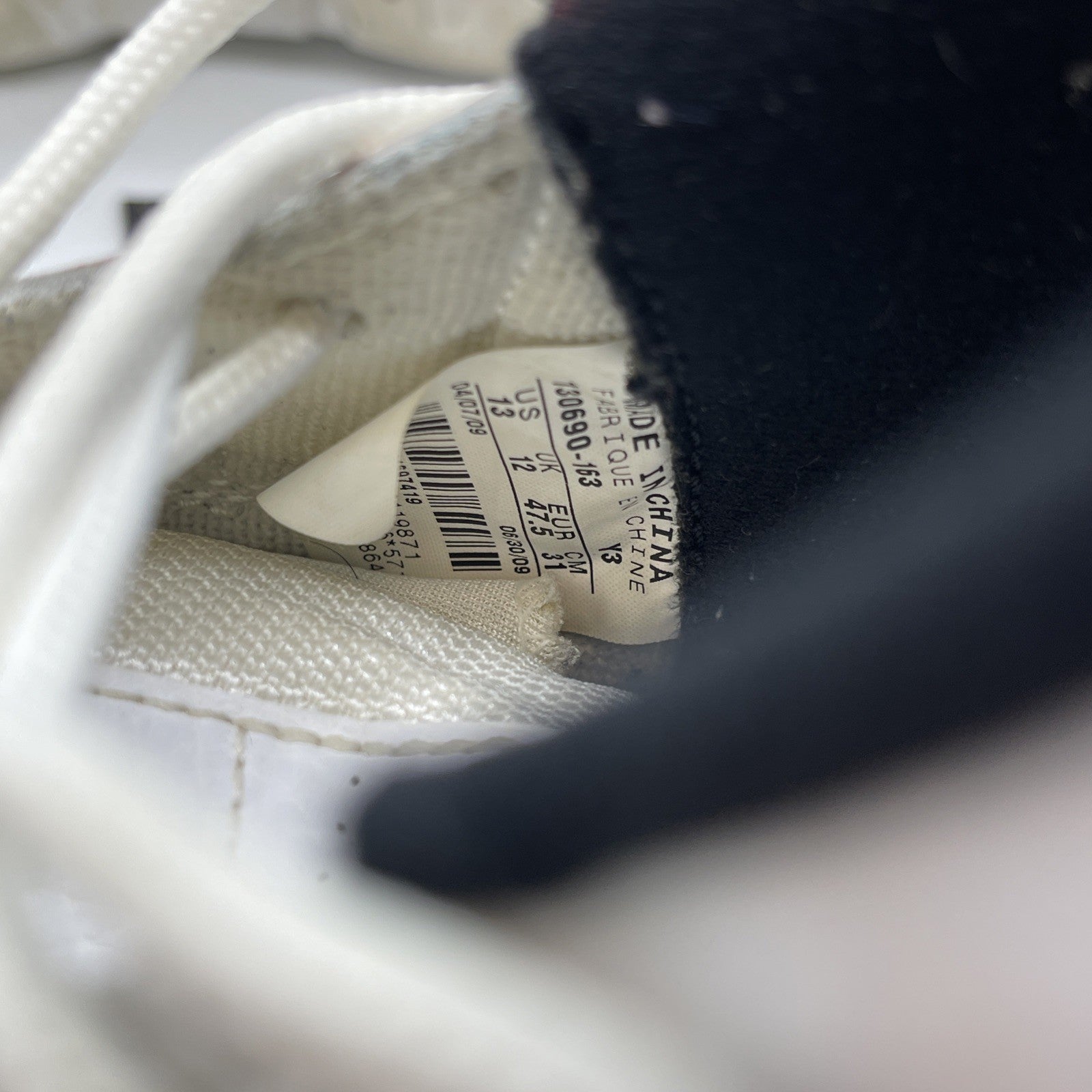 Size 13 - Air Jordan 12 Retro Rising Sun White Black Leather (130690-163)