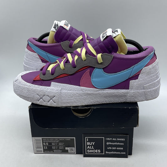 Size 9.5 - KAWS x sacai x Nike Blazer Low Purple Dusk (DM7901-500