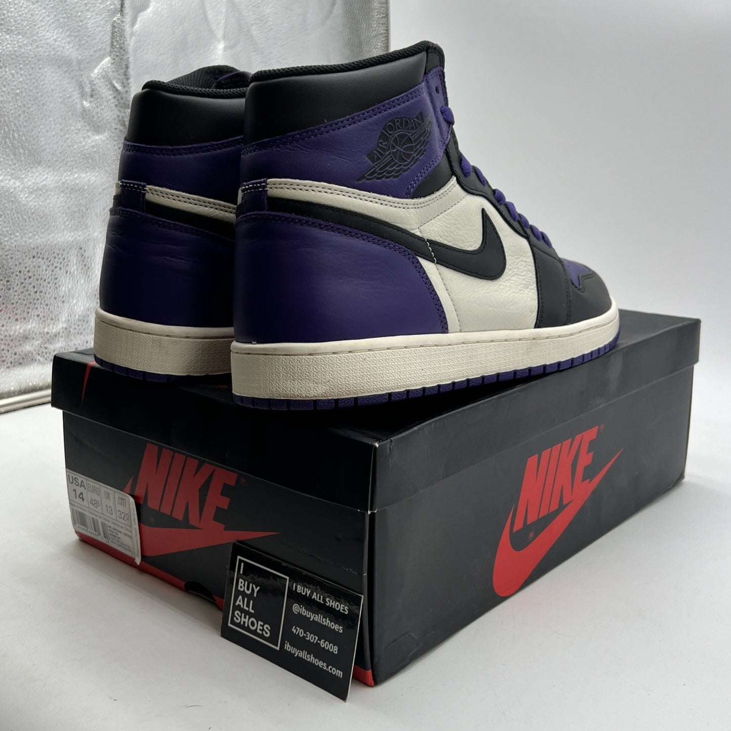 Size 14 - Air Jordan 1 Retro OG High Court Purple (555088-501)