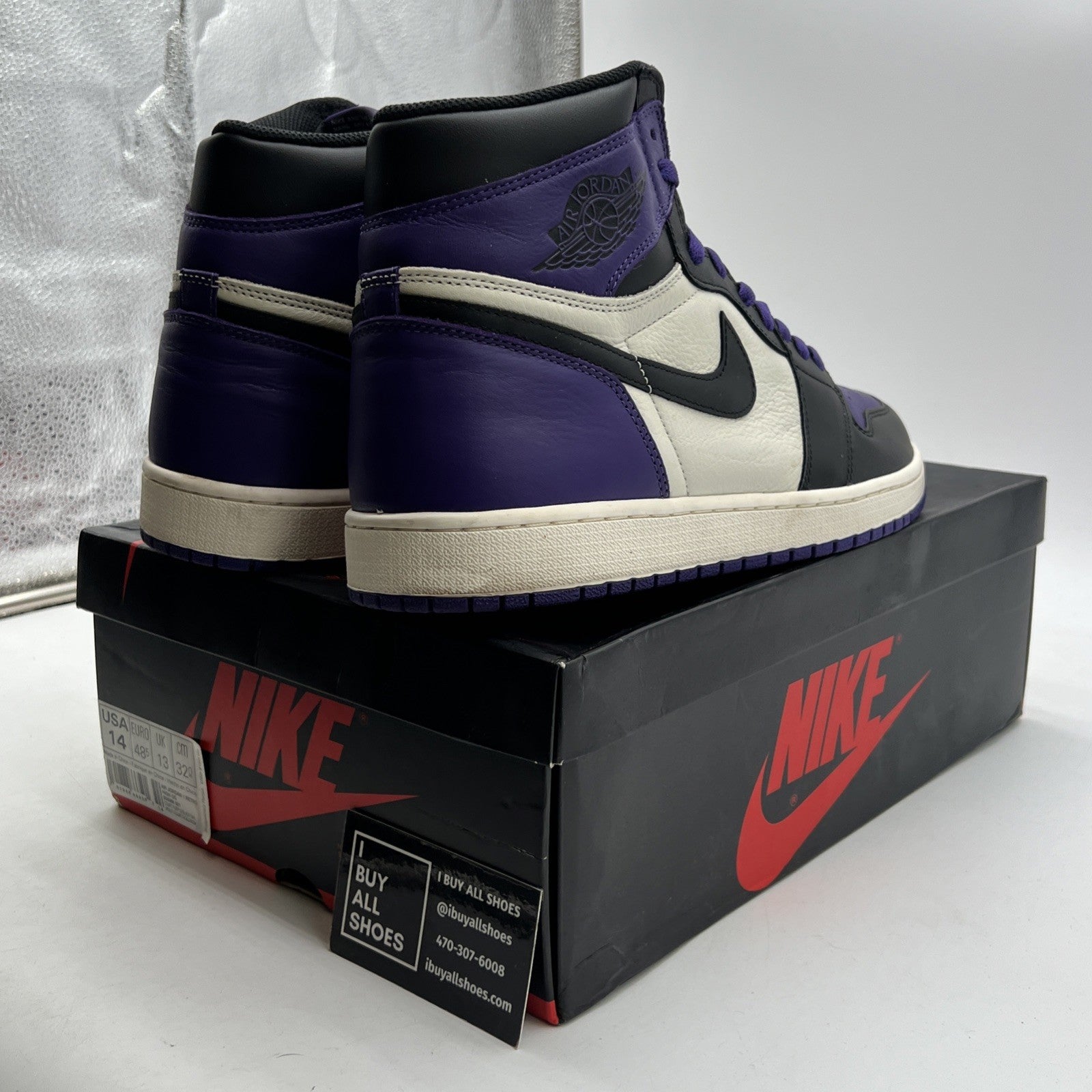 Size 14 - Air Jordan 1 Retro OG High Court Purple (555088-501)