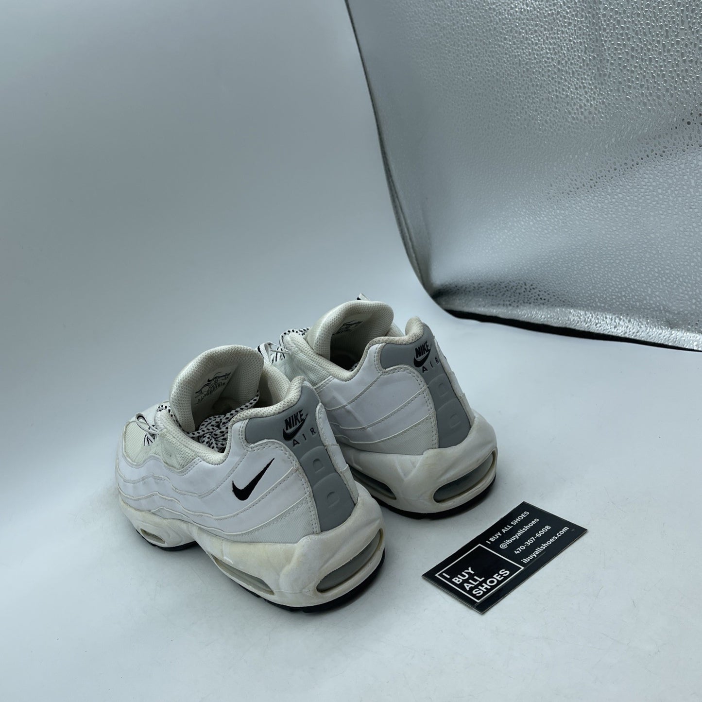 Size 10 - Nike Air Max 95 White Black (609048-109)