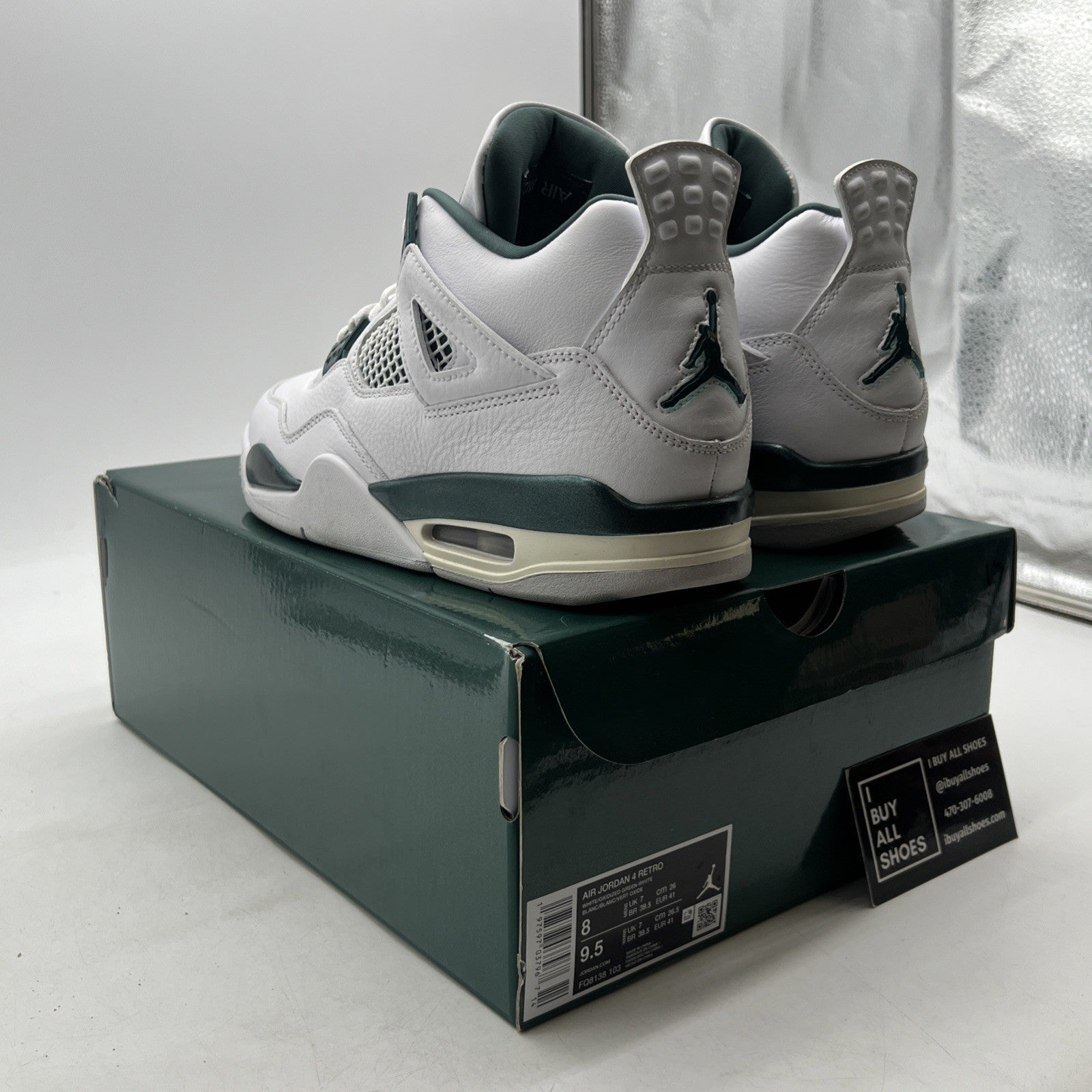 Size 8 - Air Jordan 4 Retro Oxidized Green (FQ8138-103)