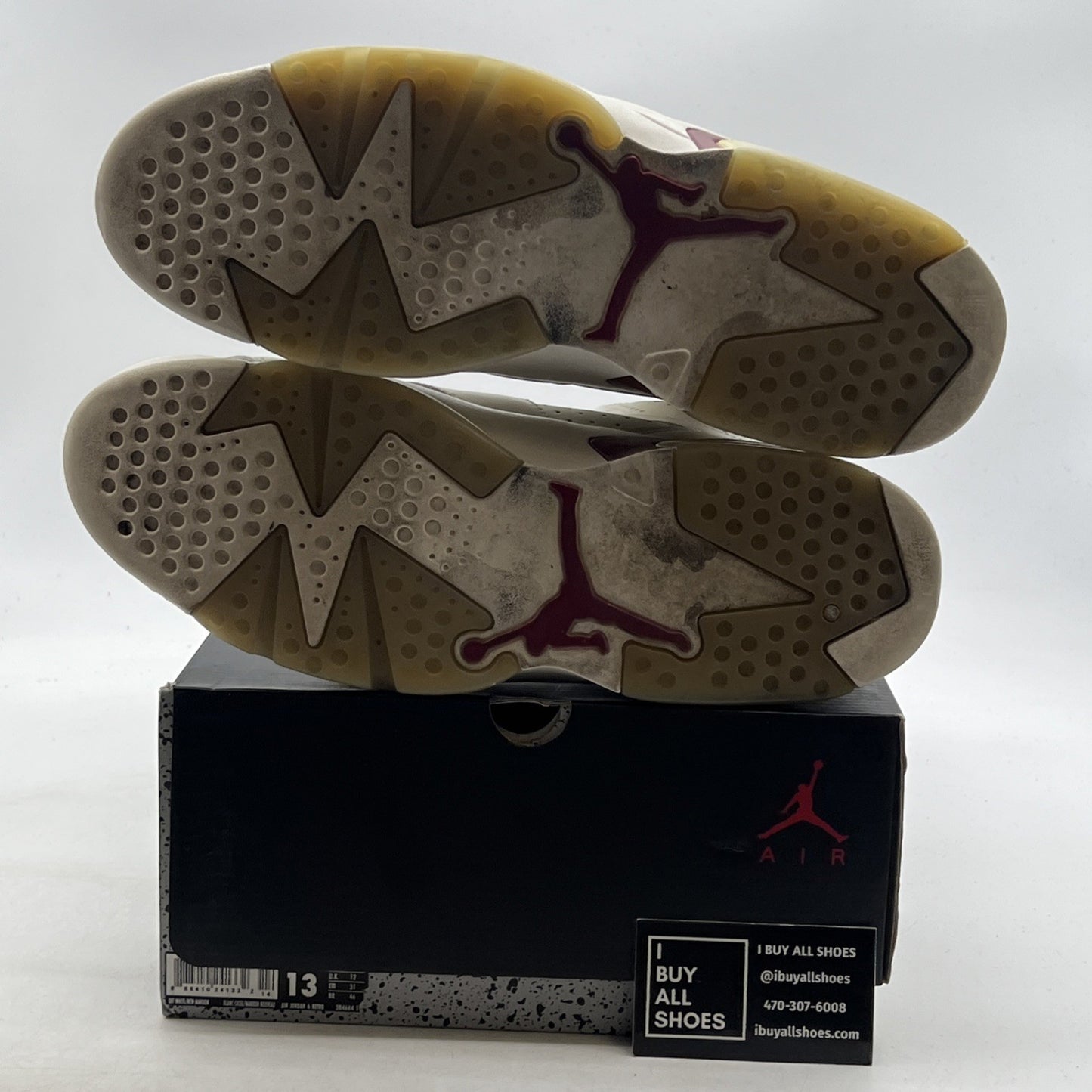 Size 13 - Air Jordan 6 Retro 2015 Maroon (384664-116)