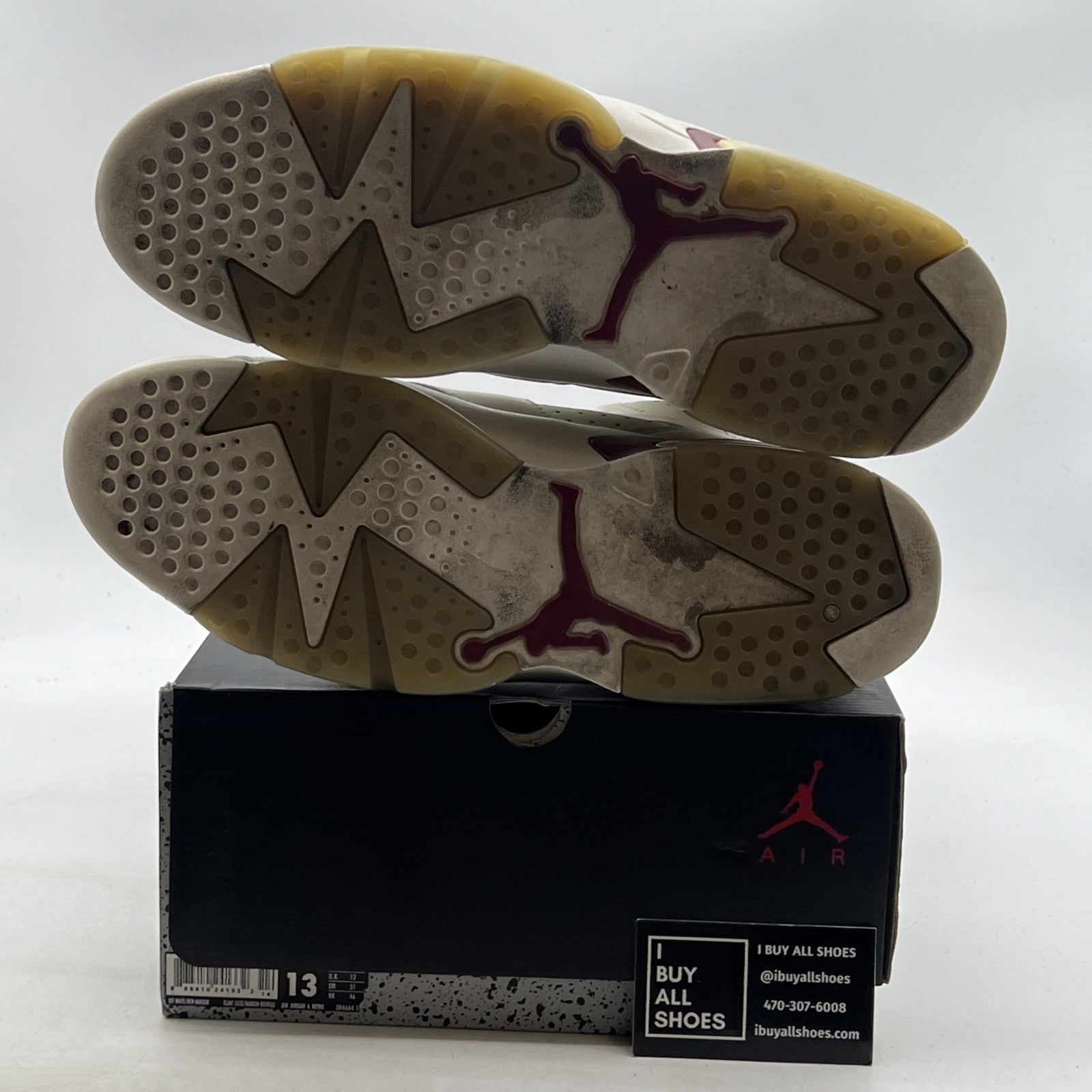 Size 13 - Air Jordan 6 Retro 2015 Maroon (384664-116)
