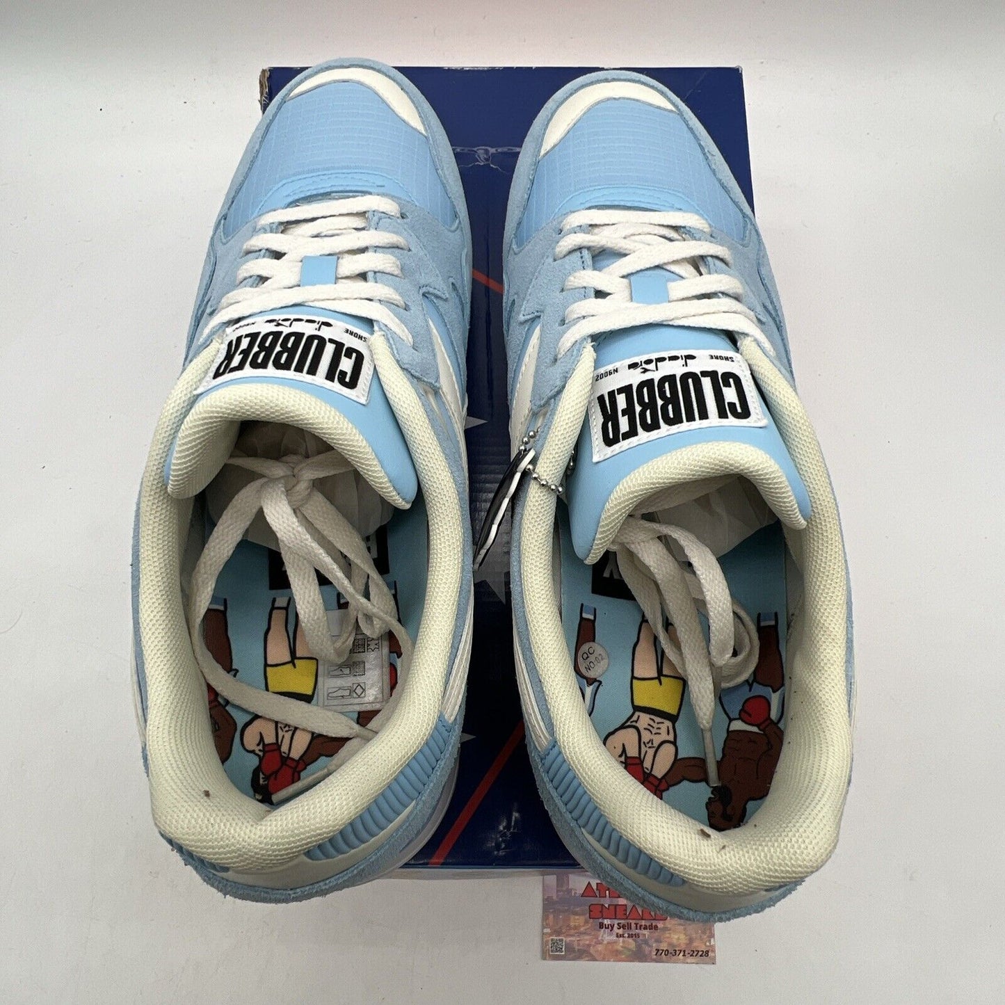 Size 12 - Diadora N9002 Rocky Clubber Lang White Blue Suede (501178830-C9033)