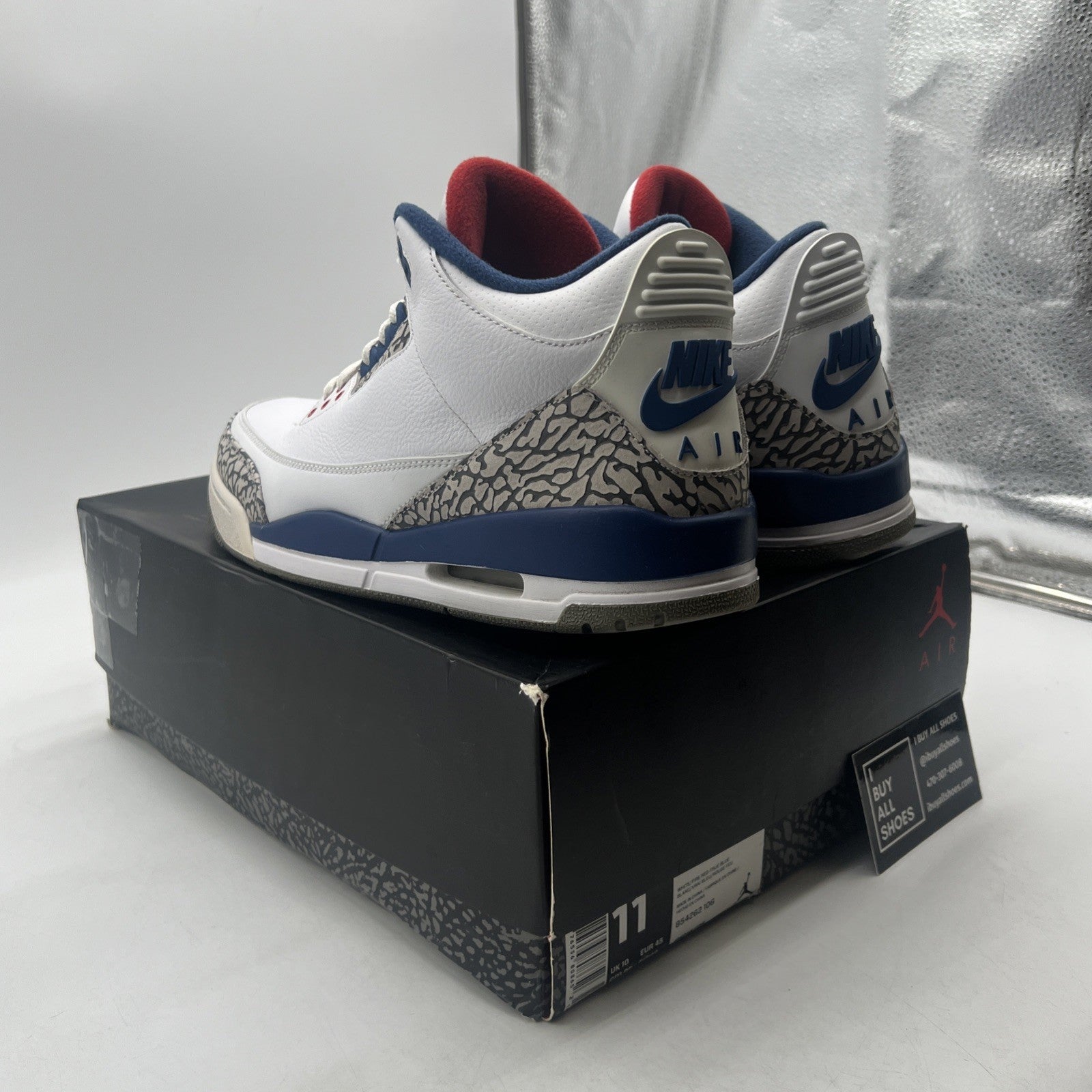 Size 11 - Air Jordan 3 Retro OG Mid True Blue (854262-106)