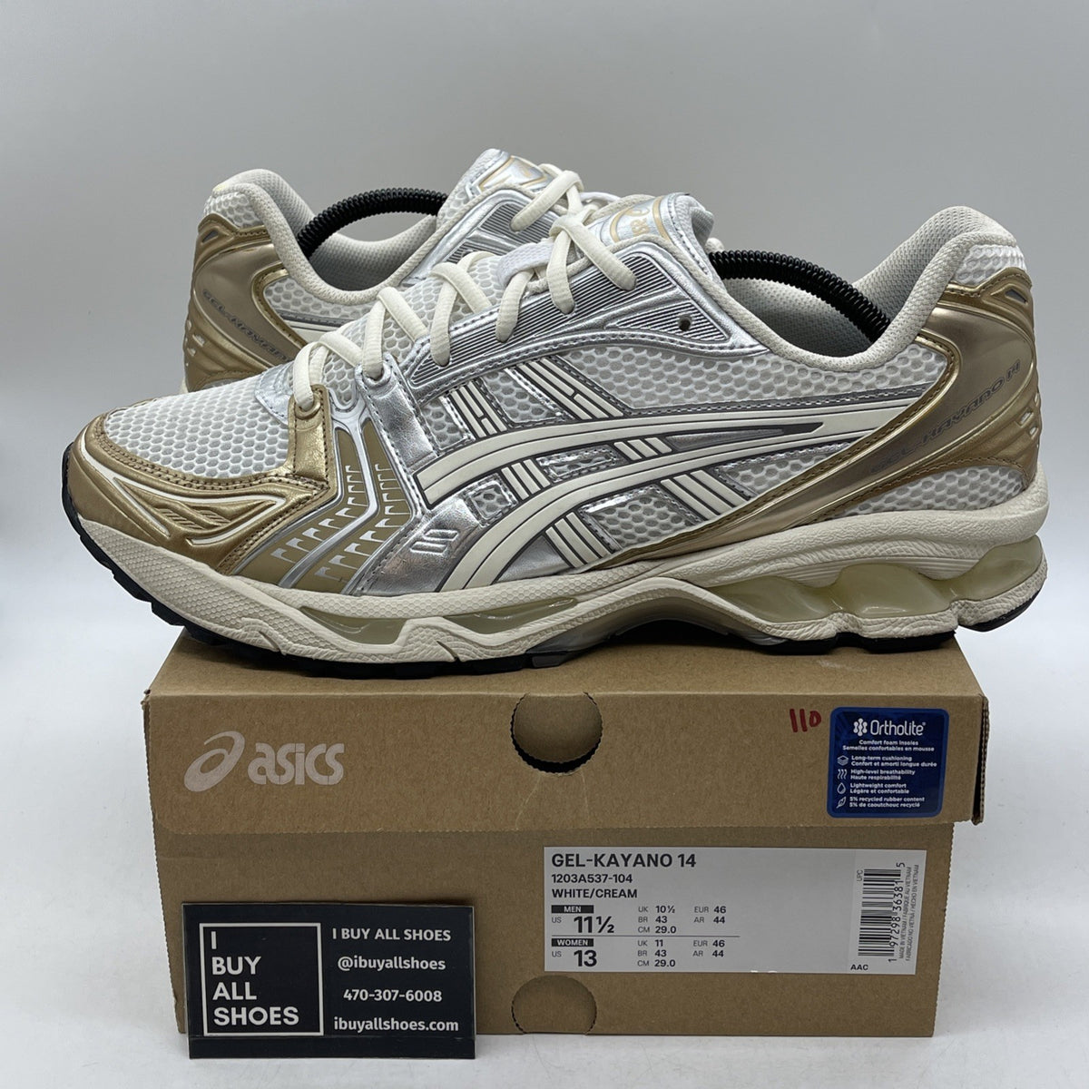 Size 11.5 - Asics Gel Kayano 14 Olympic Medals (1203A537-104)