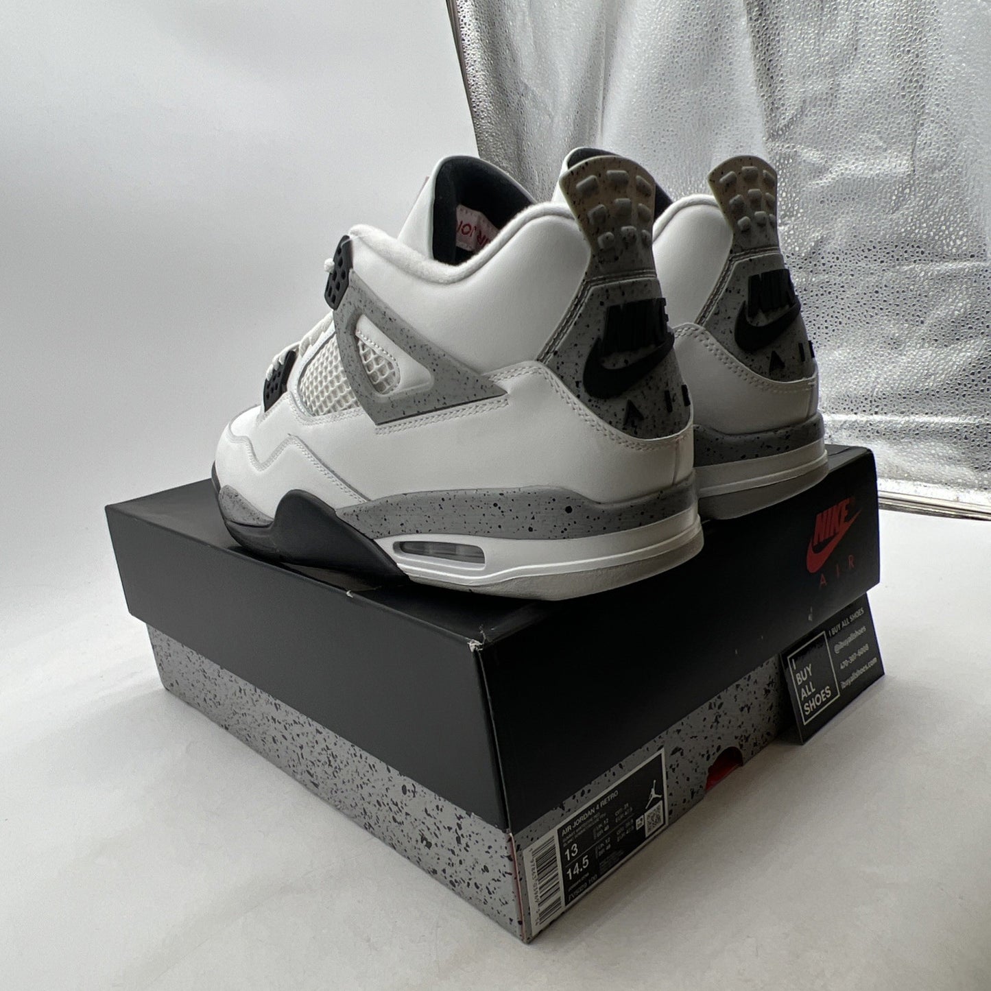 Size 13 - Air Jordan 4 Retro OG 2025 White Cement (FV5029-100)
