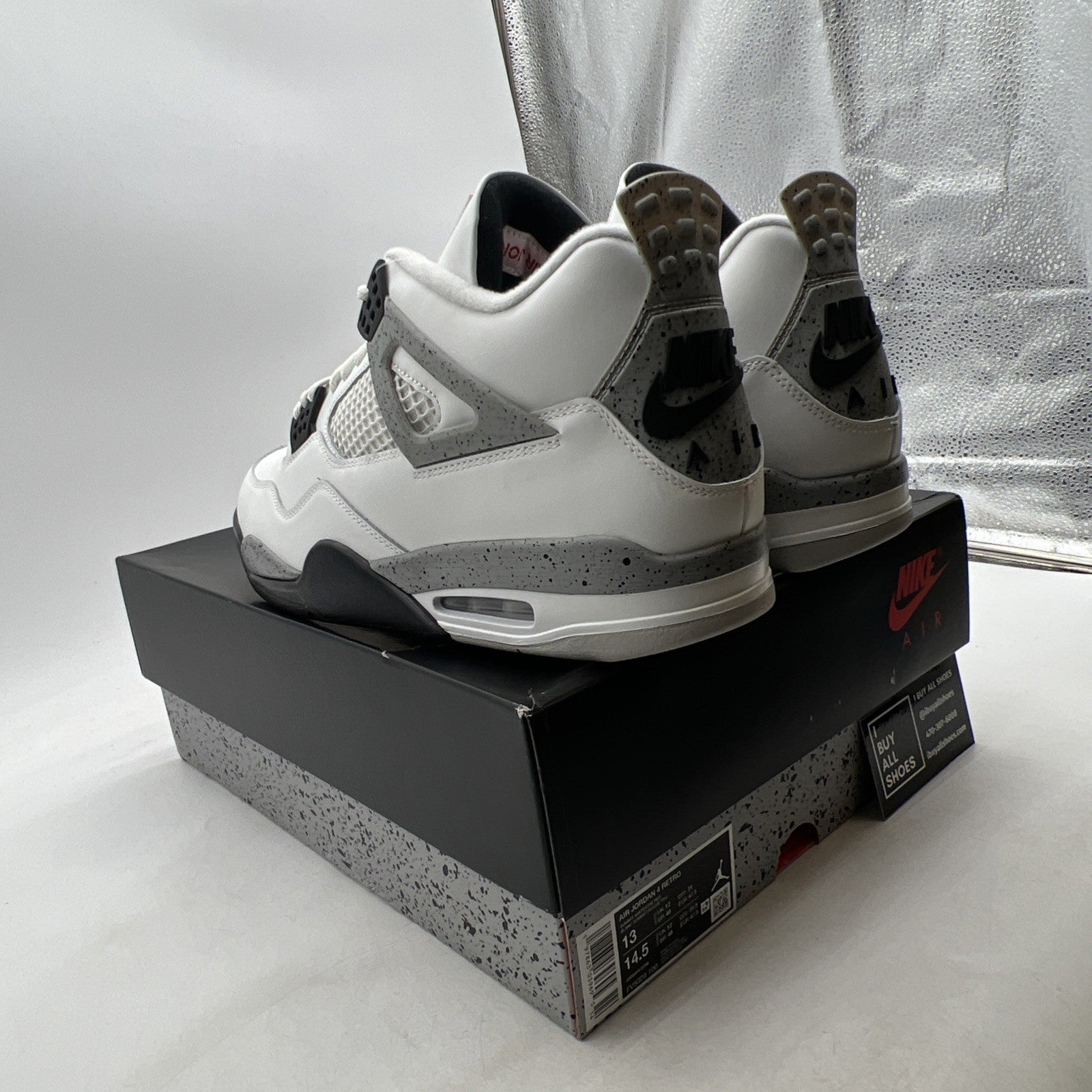 Size 13 - Air Jordan 4 Retro OG 2025 White Cement (FV5029-100)