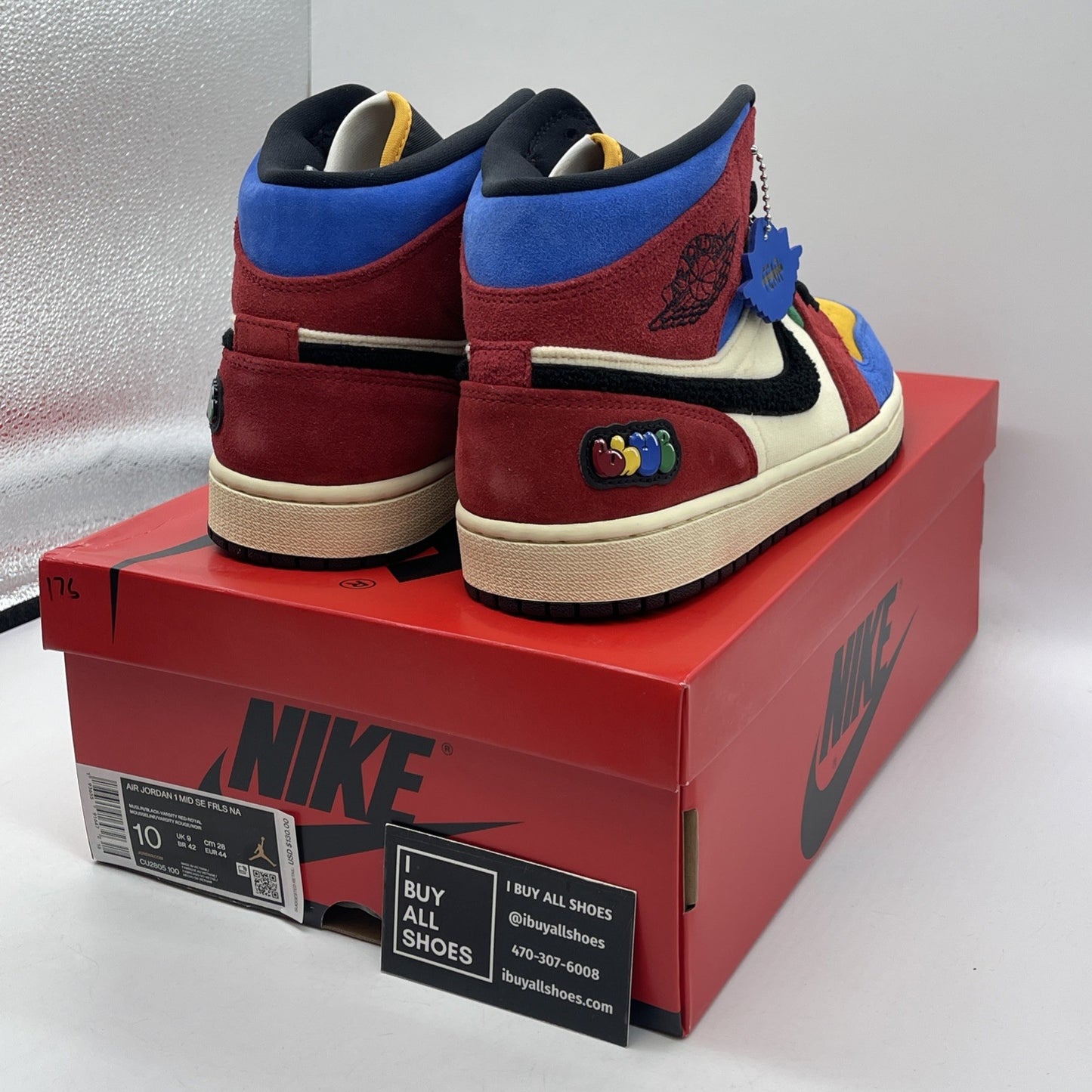 Size 10 - Blue The Great x Air Jordan 1 Mid Fearless Suede (CU2805-100)