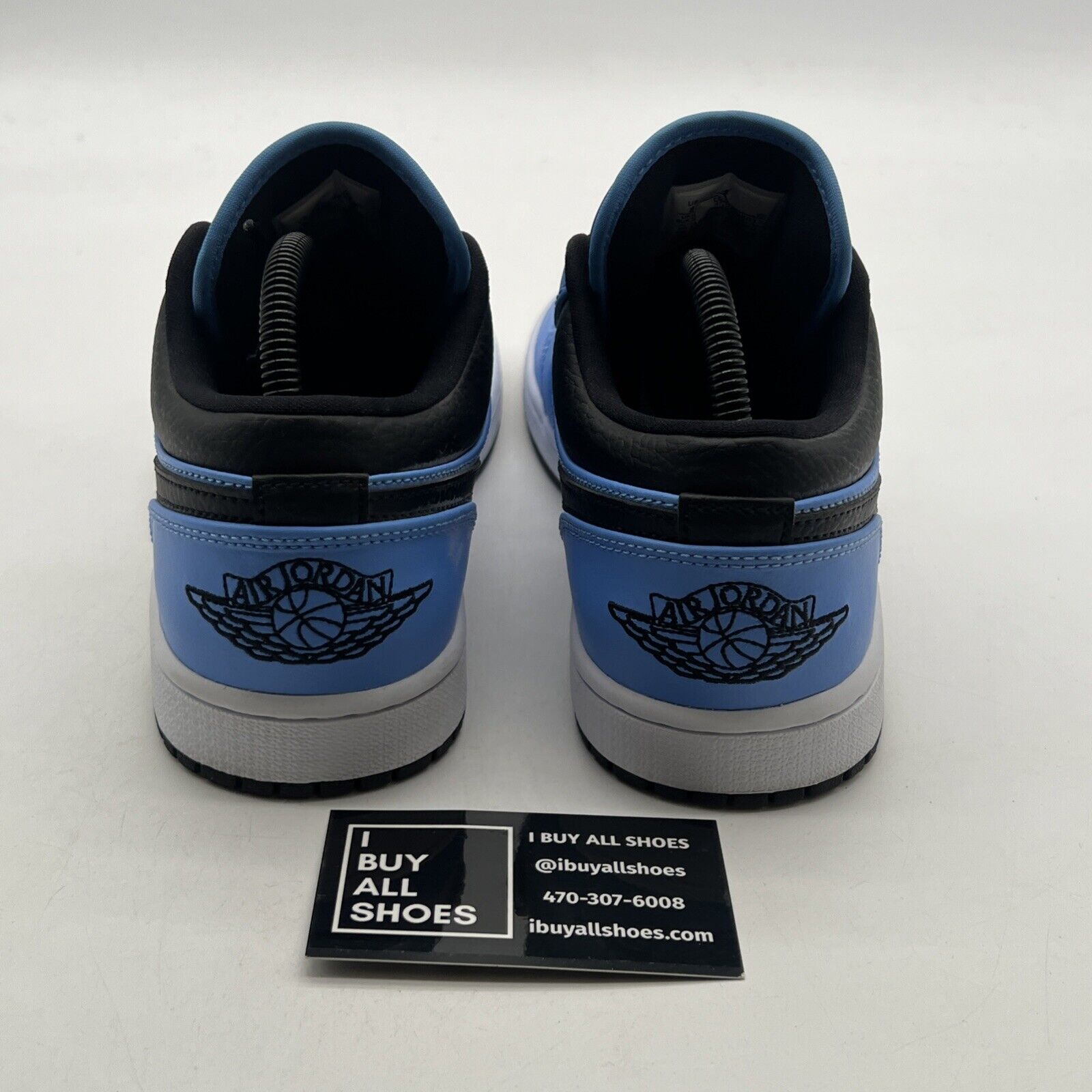 Size 8 - Air Jordan 1 Low University Blue Black (553558-403)