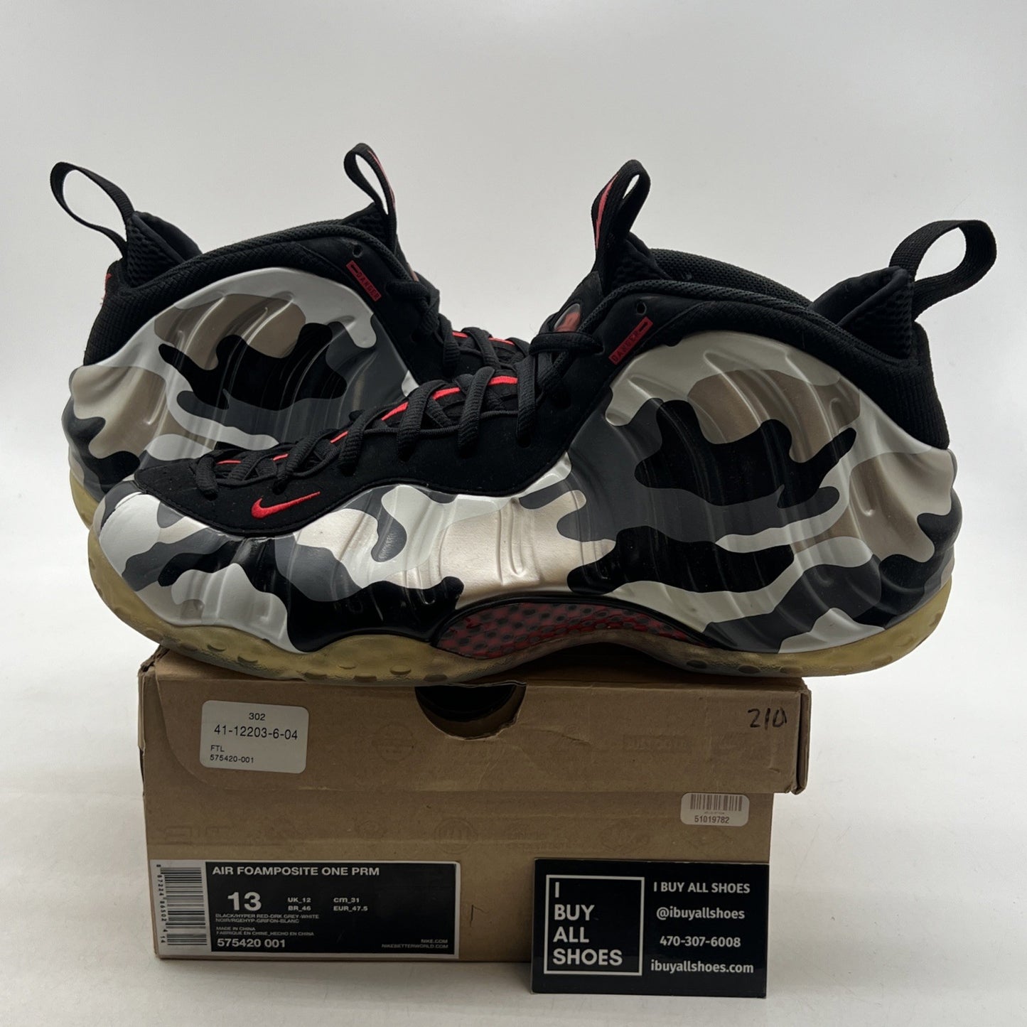 Size 13 - Nike Air Foamposite One PRM Fighter Jet (575420-001)