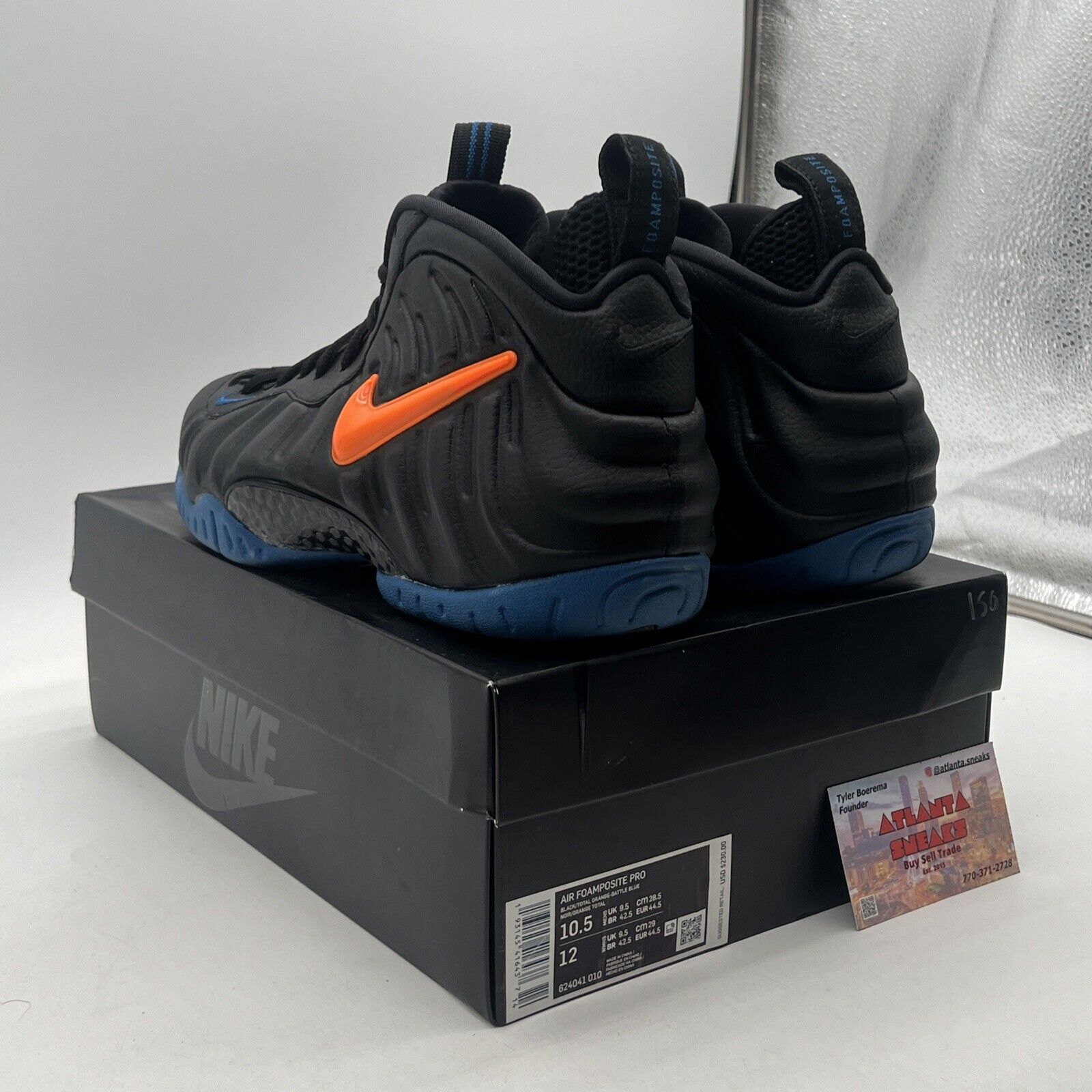 Size 10.5 - Nike Air Foamposite Pro Knicks (625041-010)