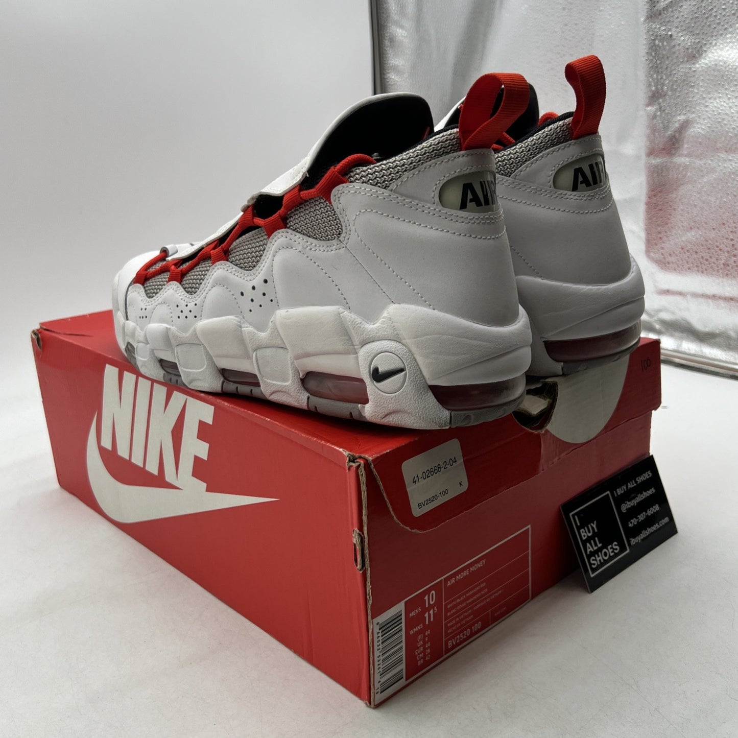 Size 10 - Nike Air More Money Habanero Red (BV2520-100)